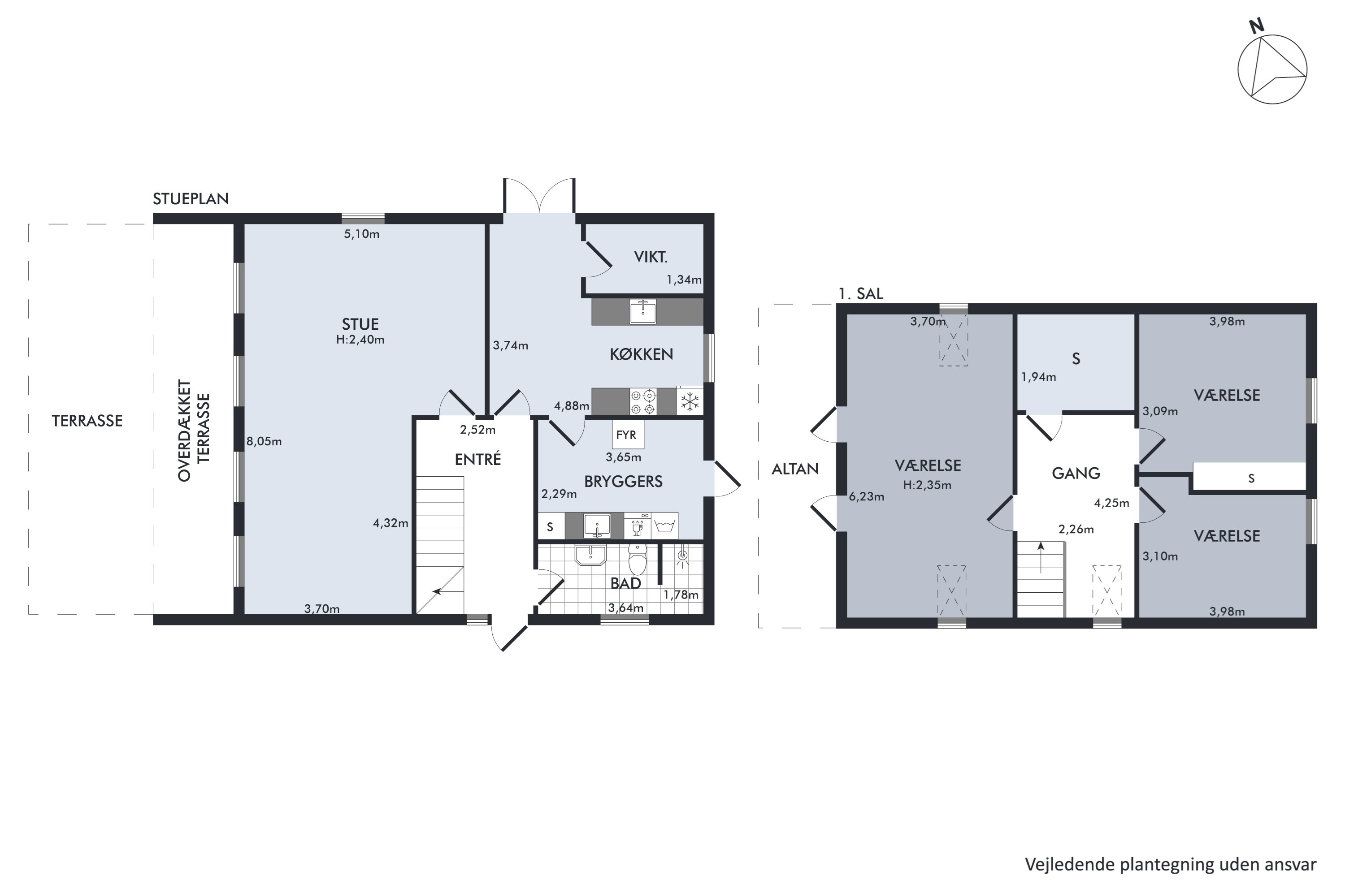Plantegninger billede af Bødkervænget 8, Sæby, 4270 Høng