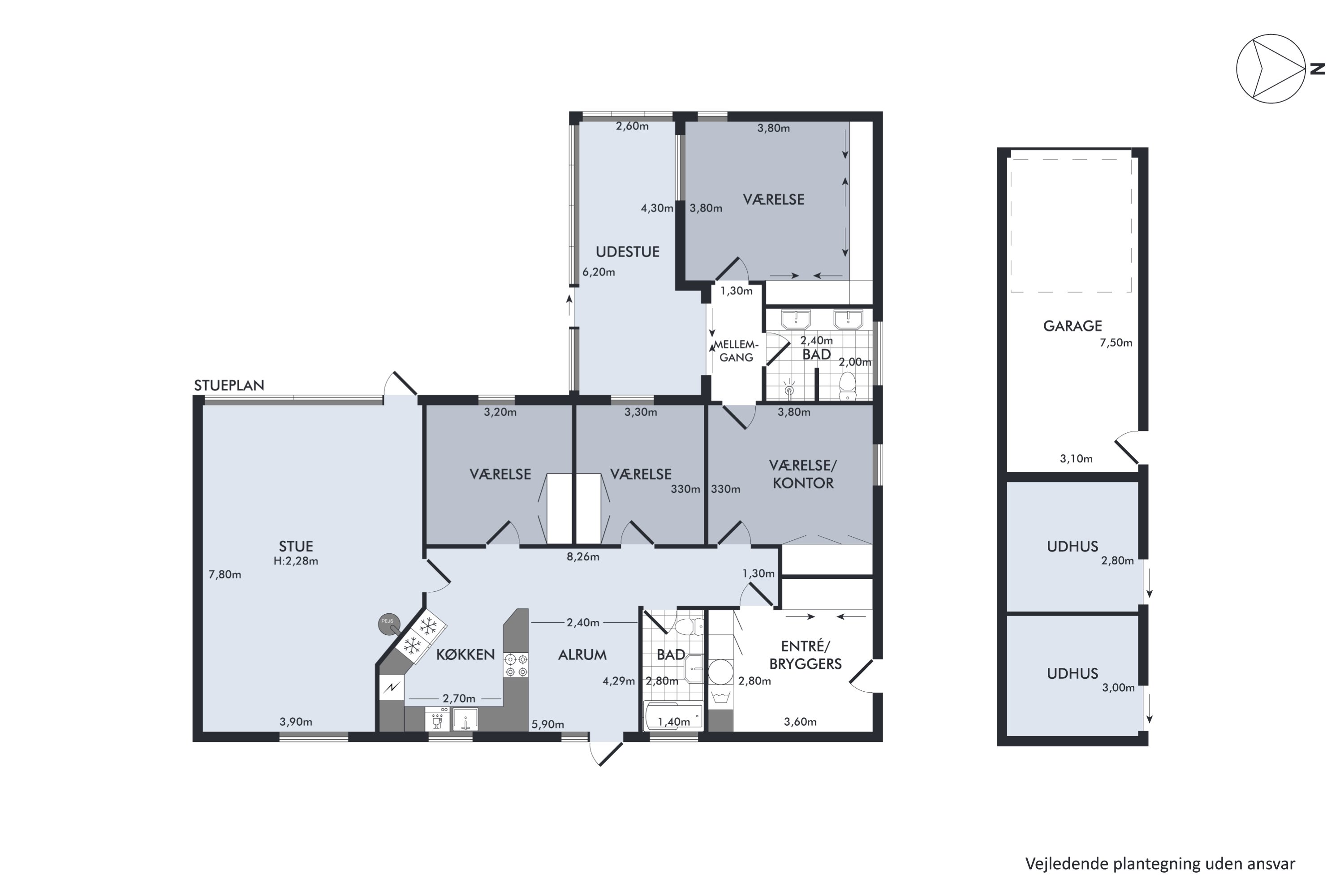Plantegninger billede af Kromarksvej 7, Byrum, 9940 Læsø