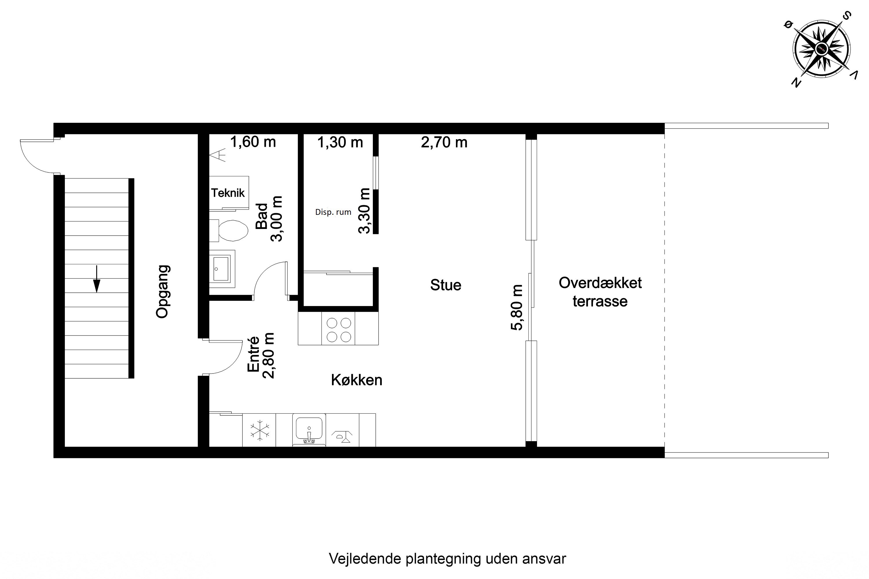 Plantegninger billede af Wandallsvej 35A, st.. 3., 5700 Svendborg