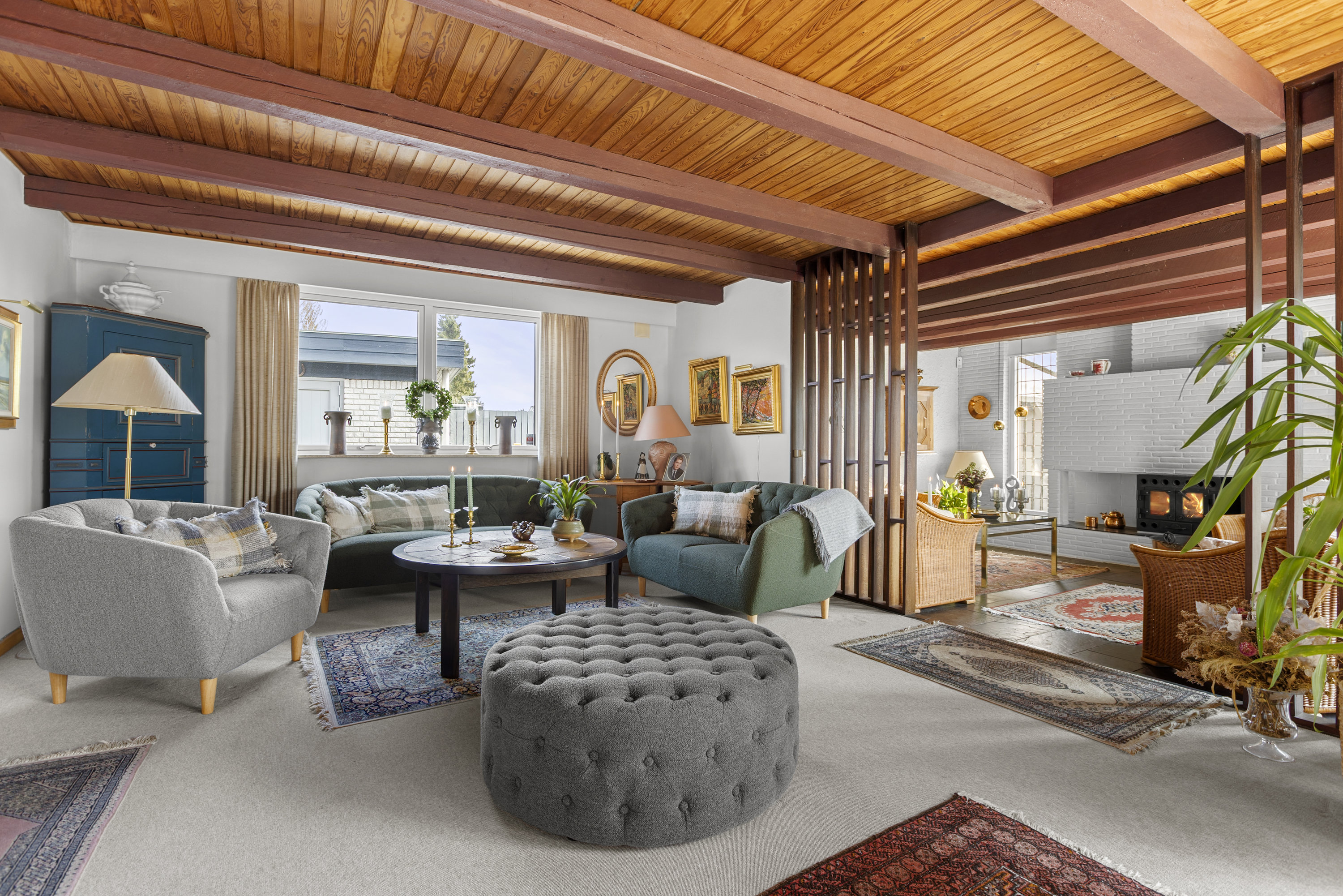 Fremhævet stue billede i fuldskærmstilstand. Billede af Hjorthøjvej 35, 4200 Slagelse