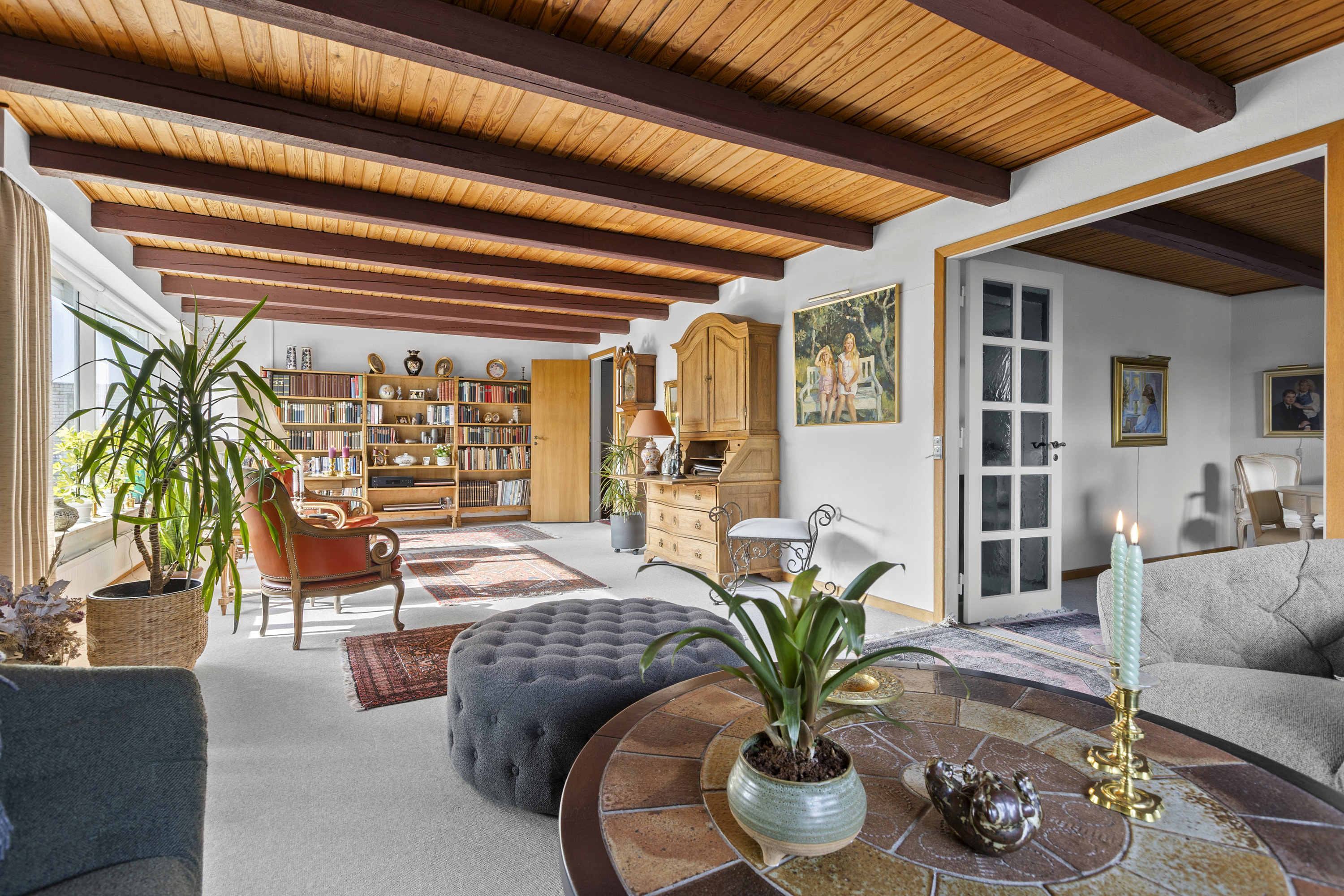 Fremhævet stue billede i fuldskærmstilstand. Billede af Hjorthøjvej 35, 4200 Slagelse