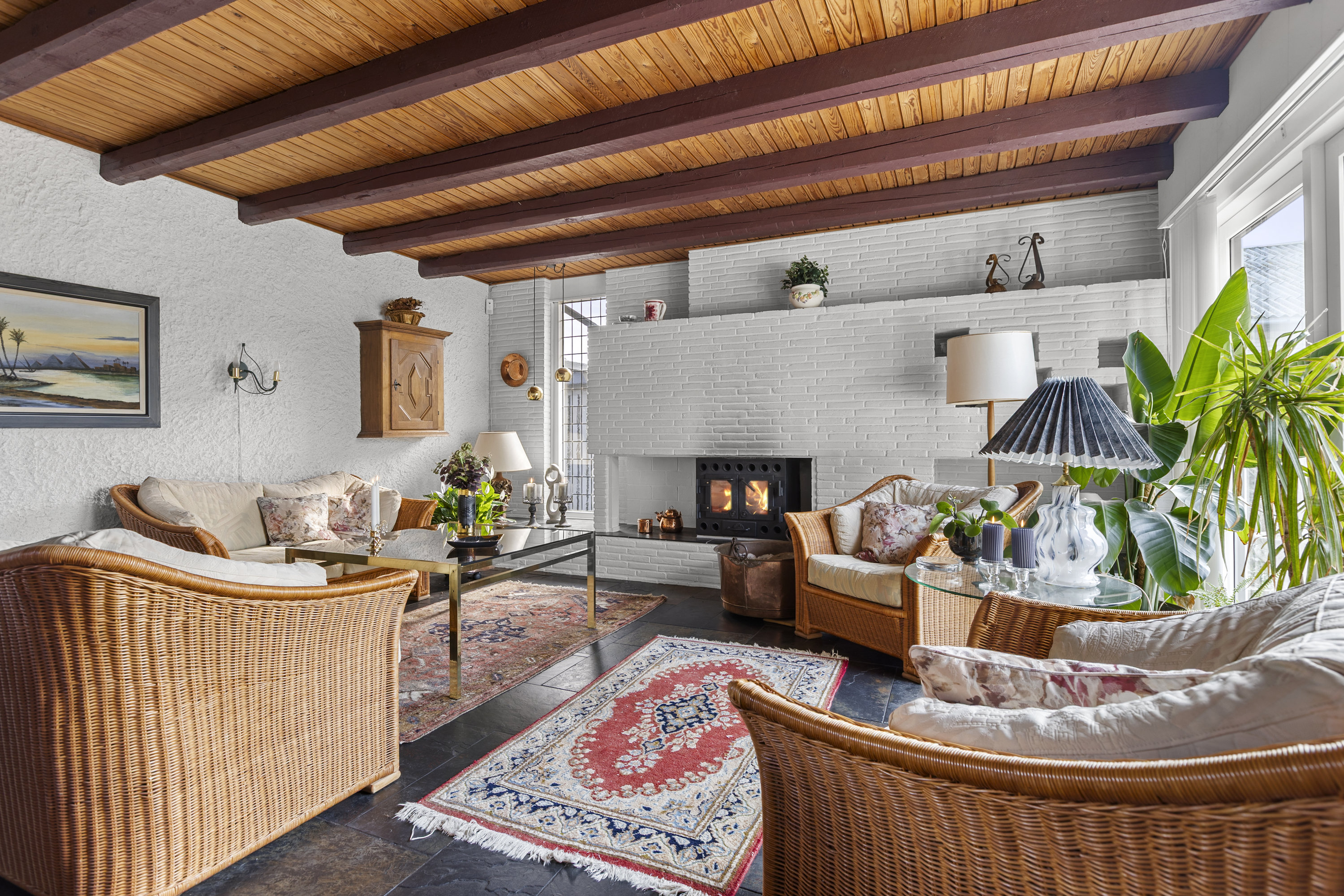 Fremhævet stue billede i fuldskærmstilstand. Billede af Hjorthøjvej 35, 4200 Slagelse