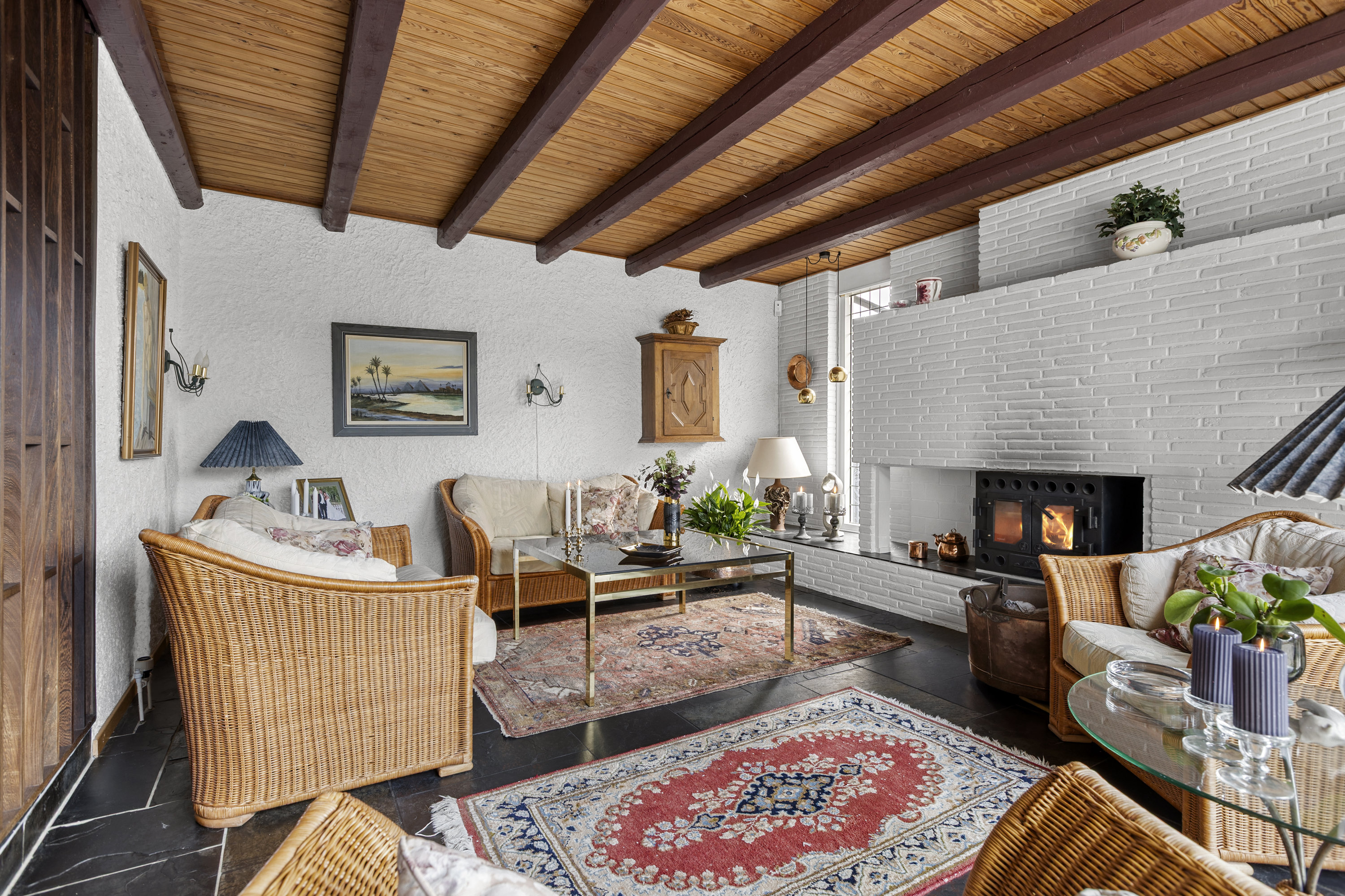 Fremhævet stue billede i fuldskærmstilstand. Billede af Hjorthøjvej 35, 4200 Slagelse