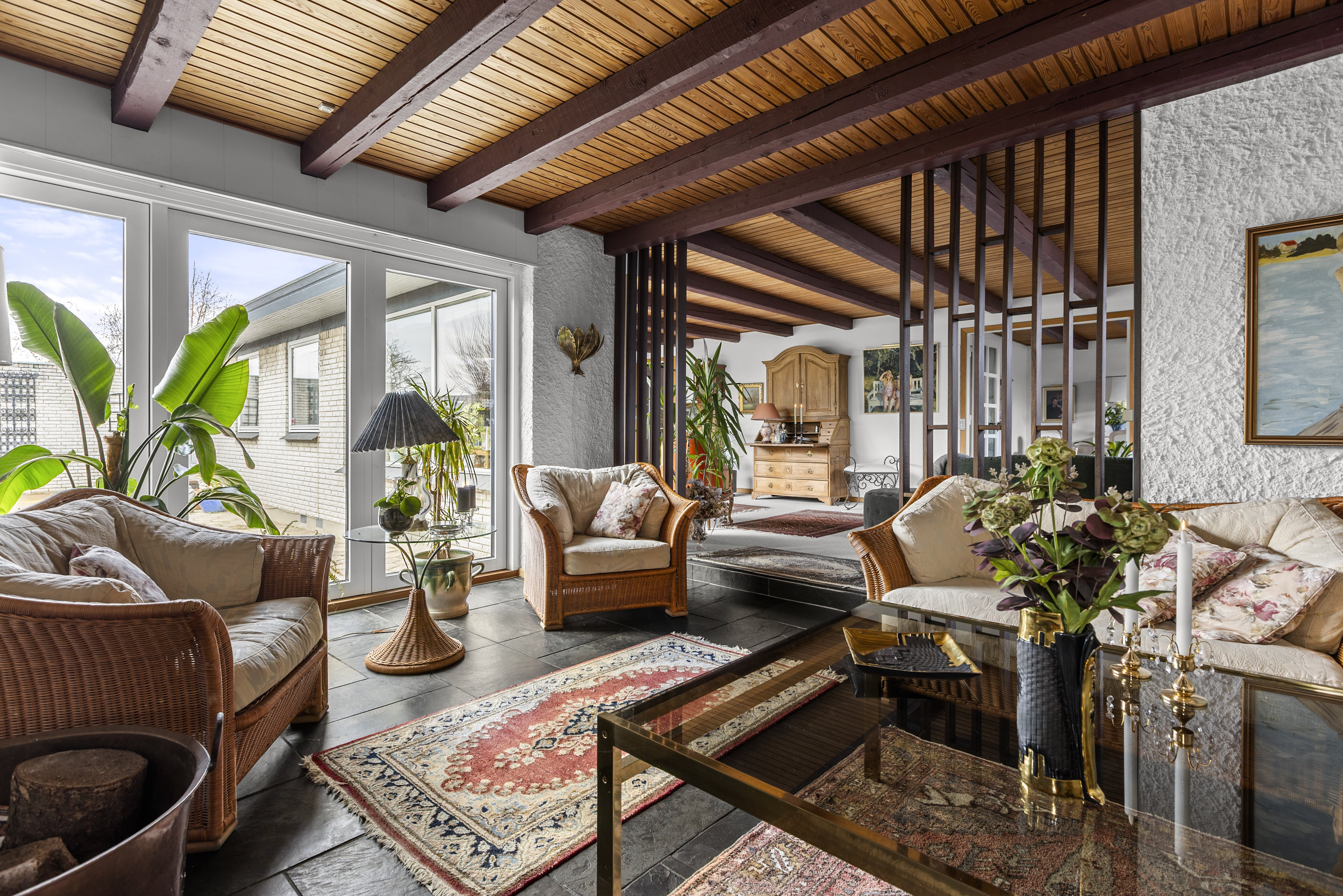 Fremhævet stue billede i fuldskærmstilstand. Billede af Hjorthøjvej 35, 4200 Slagelse