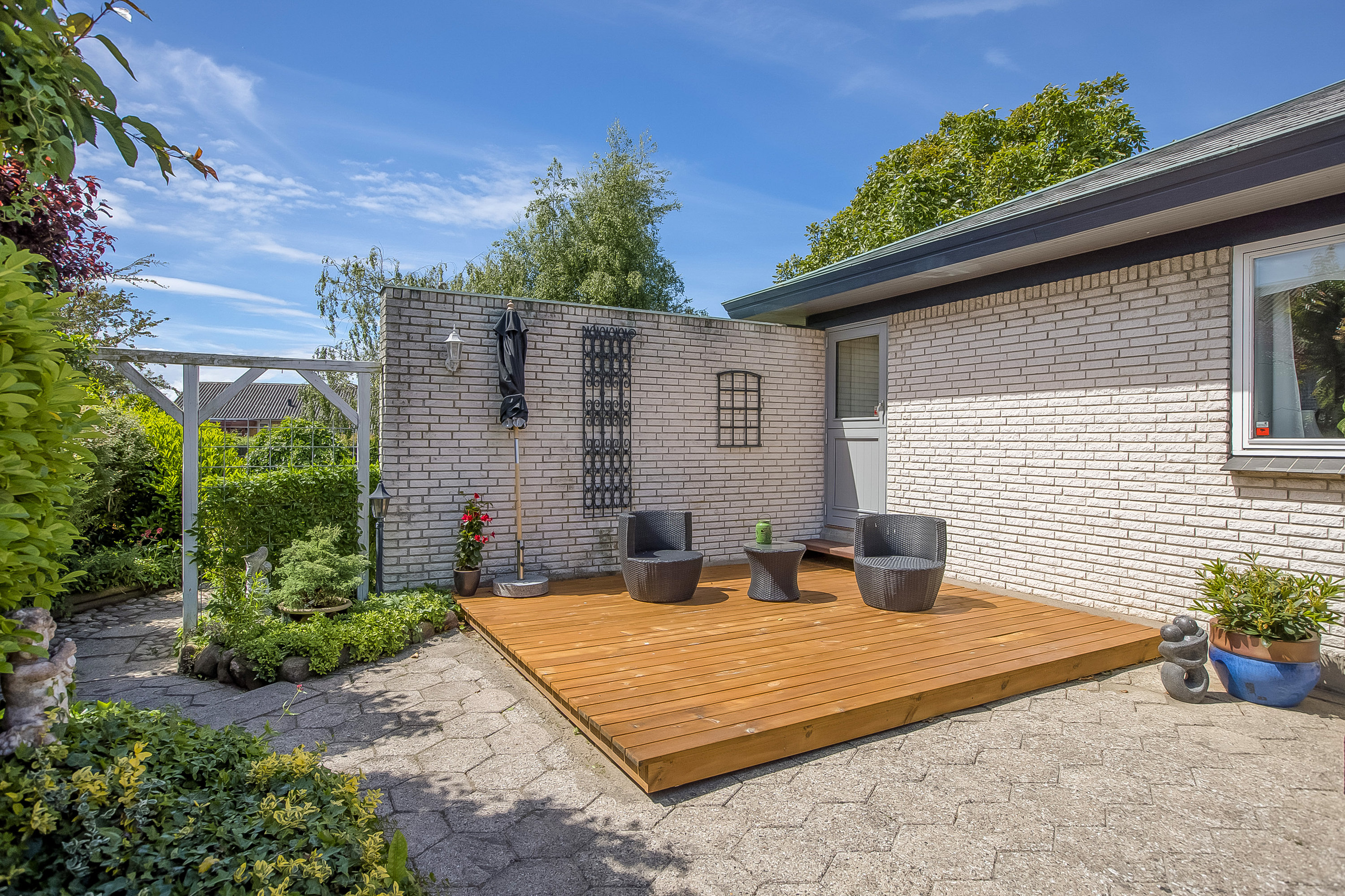 Fremhævet terrasse billede i fuldskærmstilstand. Billede af Hjorthøjvej 35, 4200 Slagelse