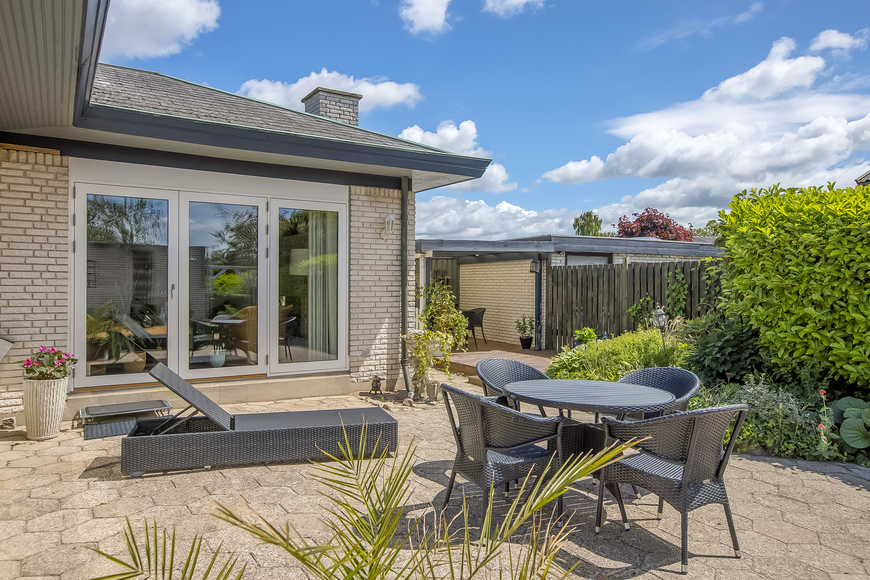 Fremhævet terrasse billede i fuldskærmstilstand. Billede af Hjorthøjvej 35, 4200 Slagelse