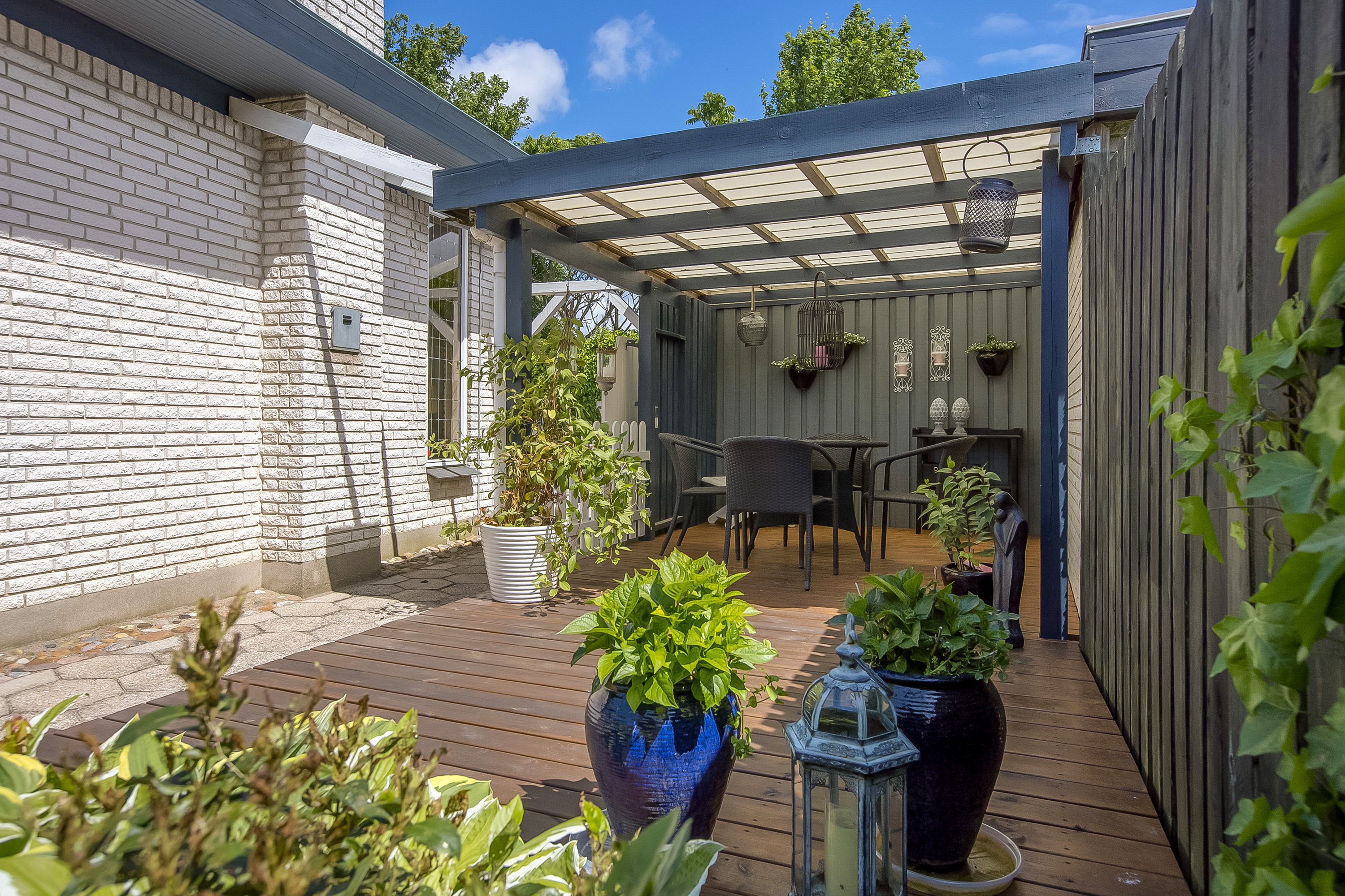 Fremhævet terrasse billede i fuldskærmstilstand. Billede af Hjorthøjvej 35, 4200 Slagelse