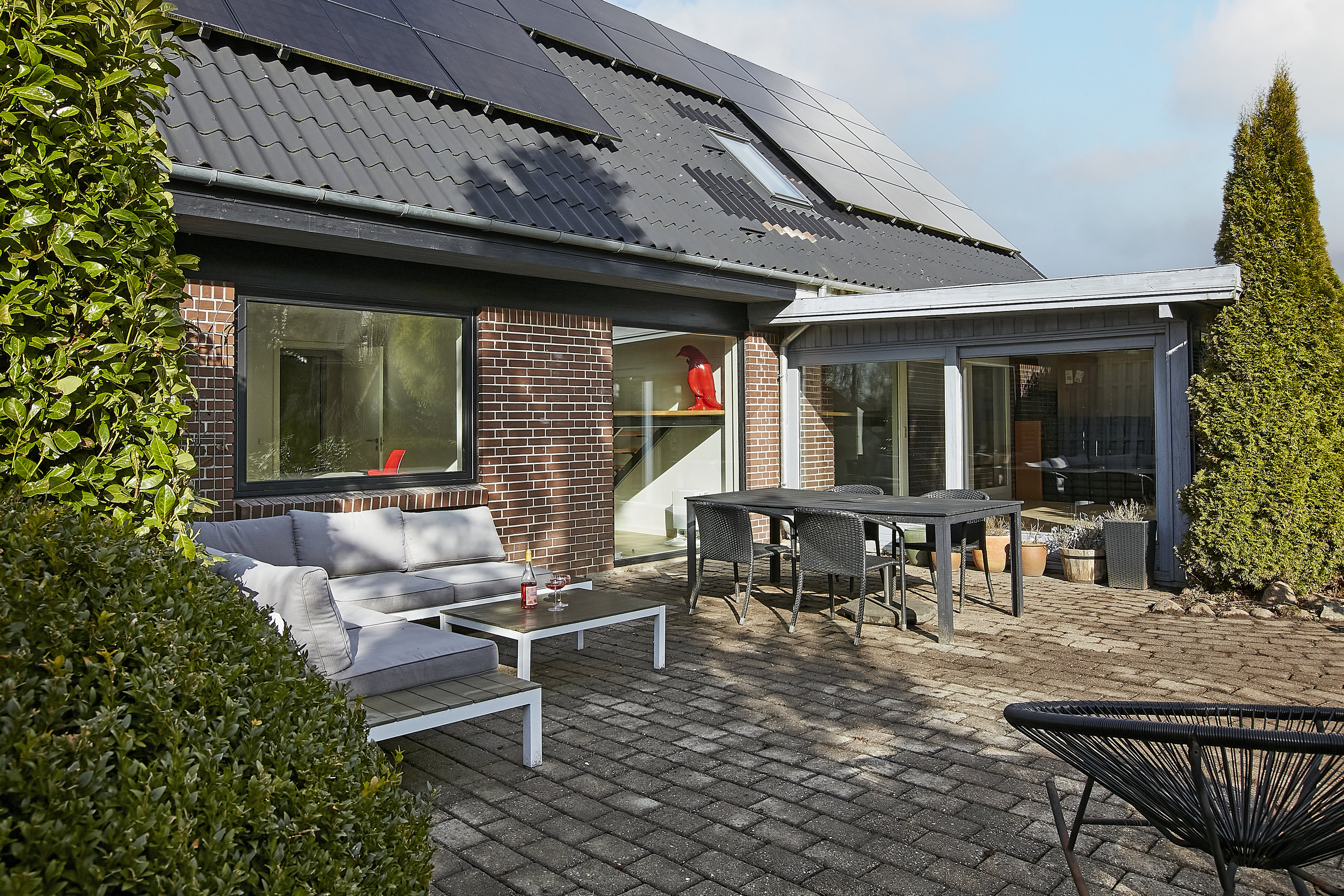 Fremhævet terrasse billede i fuldskærmstilstand. Billede af Tornbjerg 45, 8732 Hovedgård