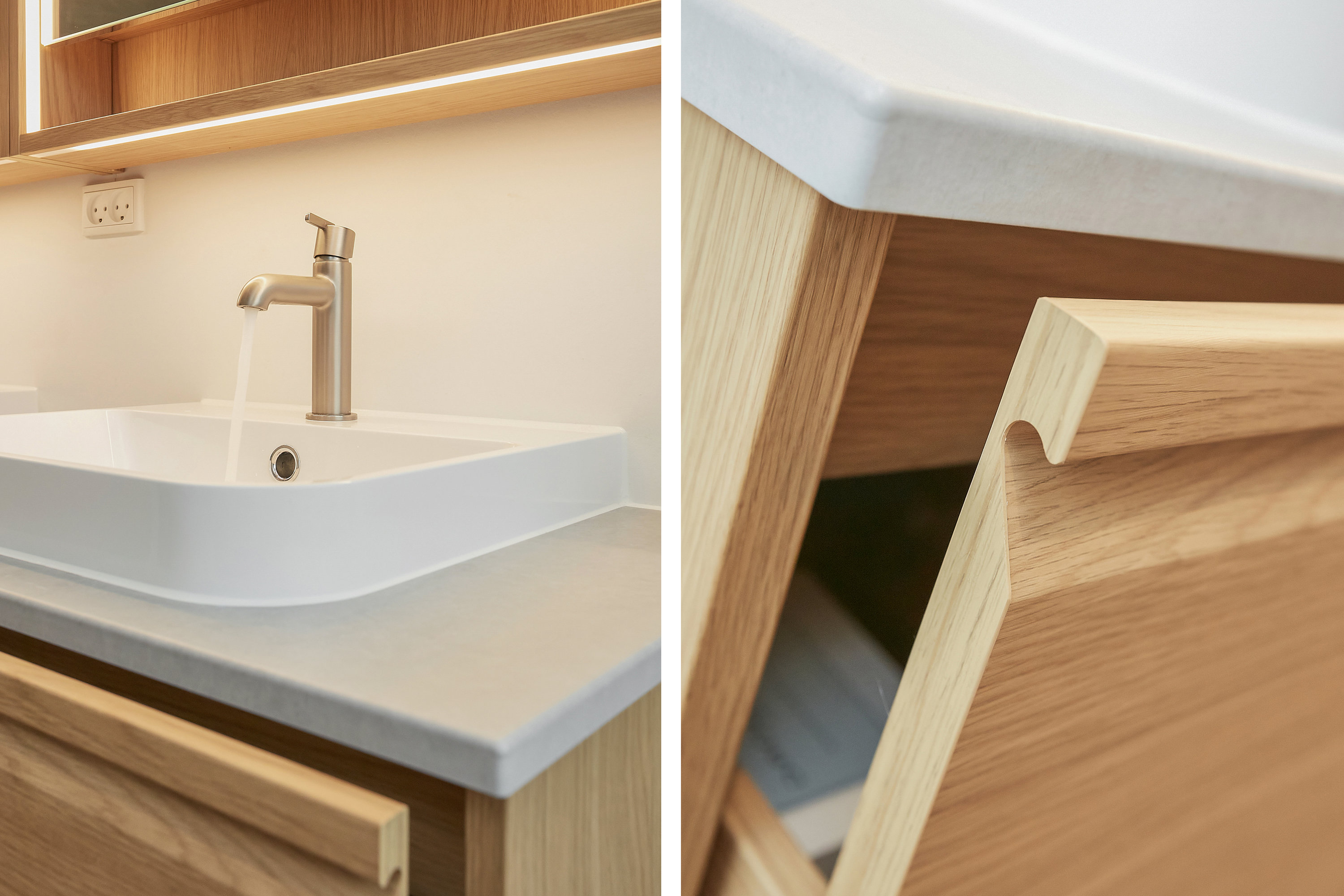 Fremhævet detaljer - badeværelse billede i fuldskærmstilstand. Billede af Tornbjerg 45, 8732 Hovedgård