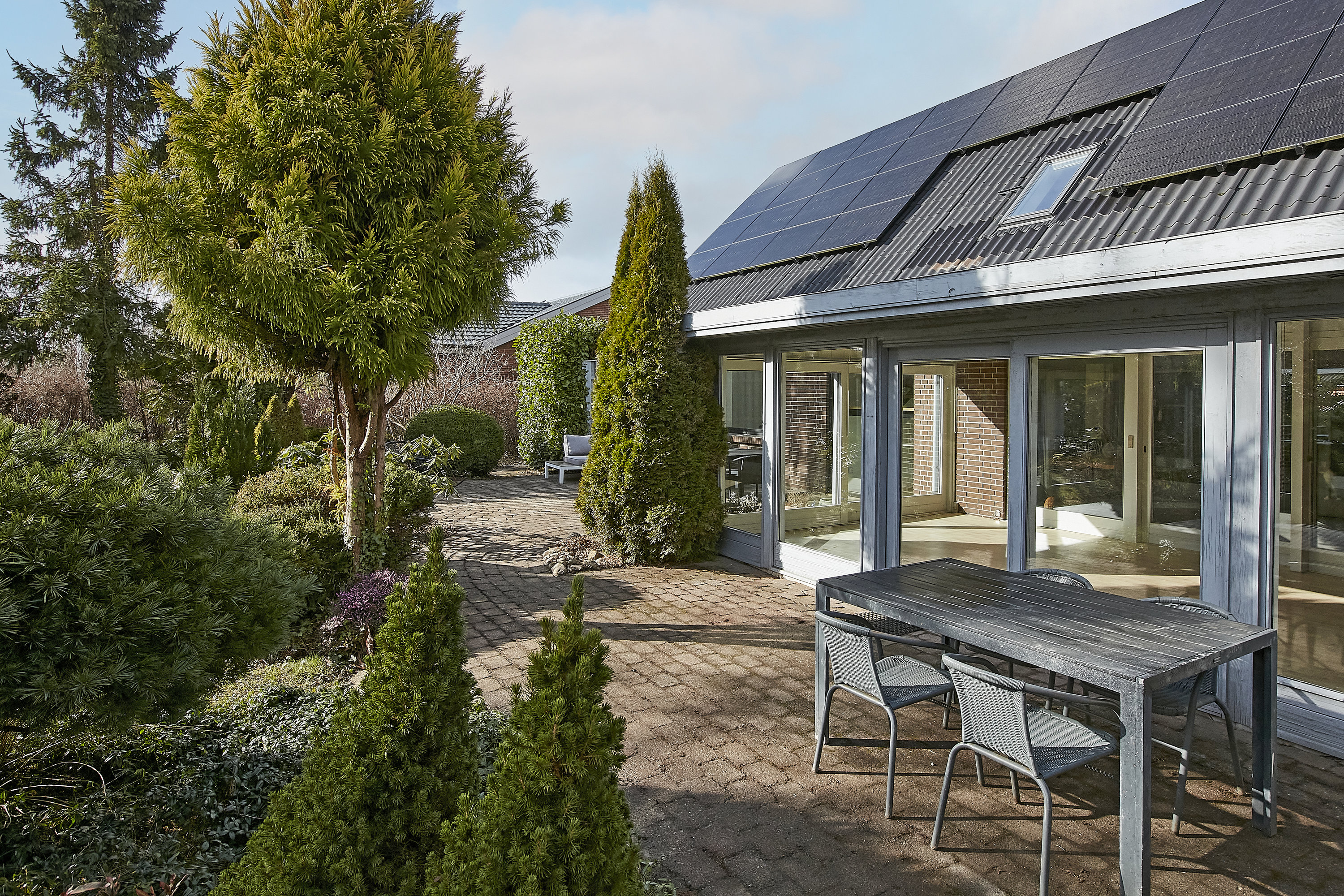 Fremhævet terrasse billede i fuldskærmstilstand. Billede af Tornbjerg 45, 8732 Hovedgård