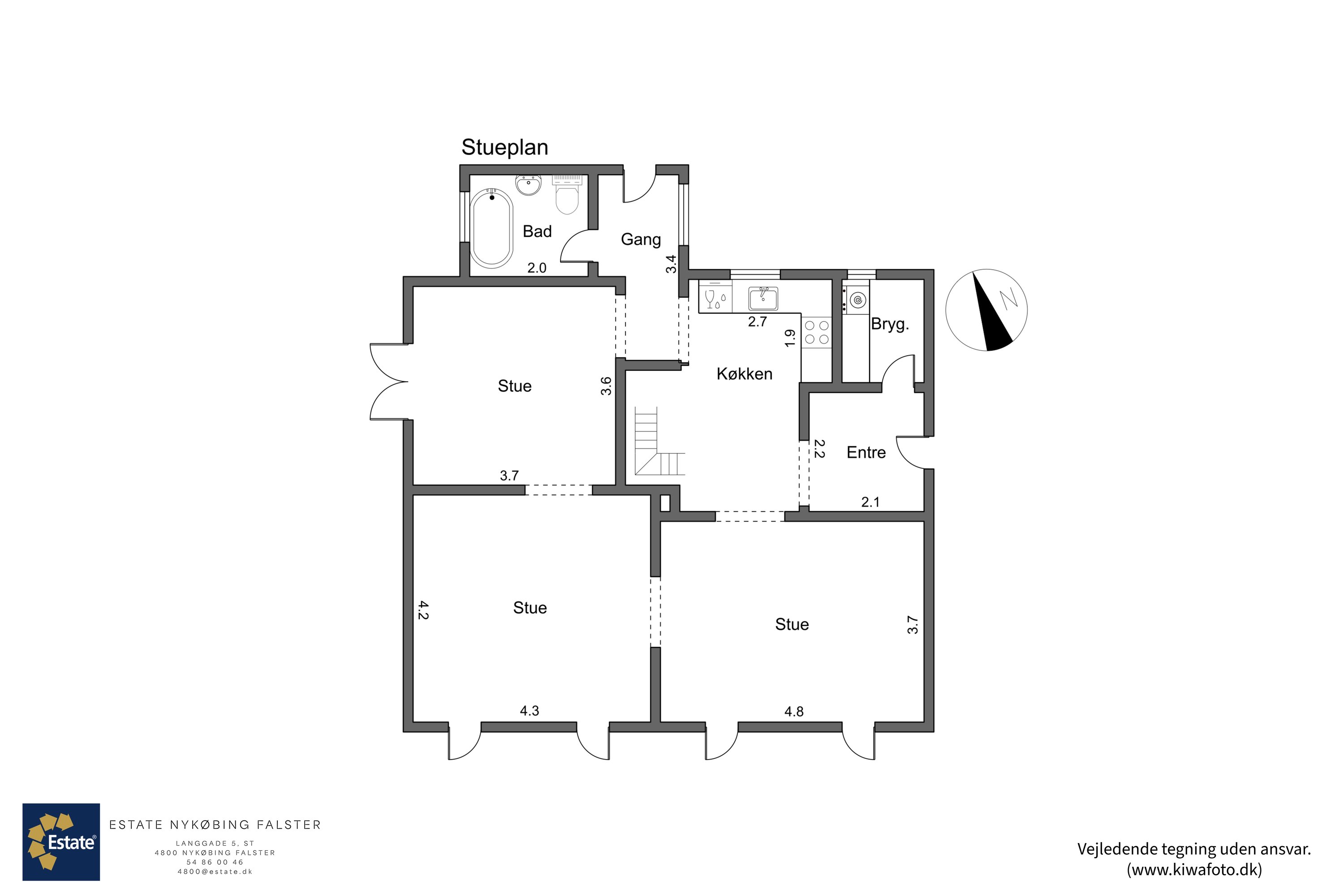 Plantegninger billede af Møllevej 62, 4872 Idestrup