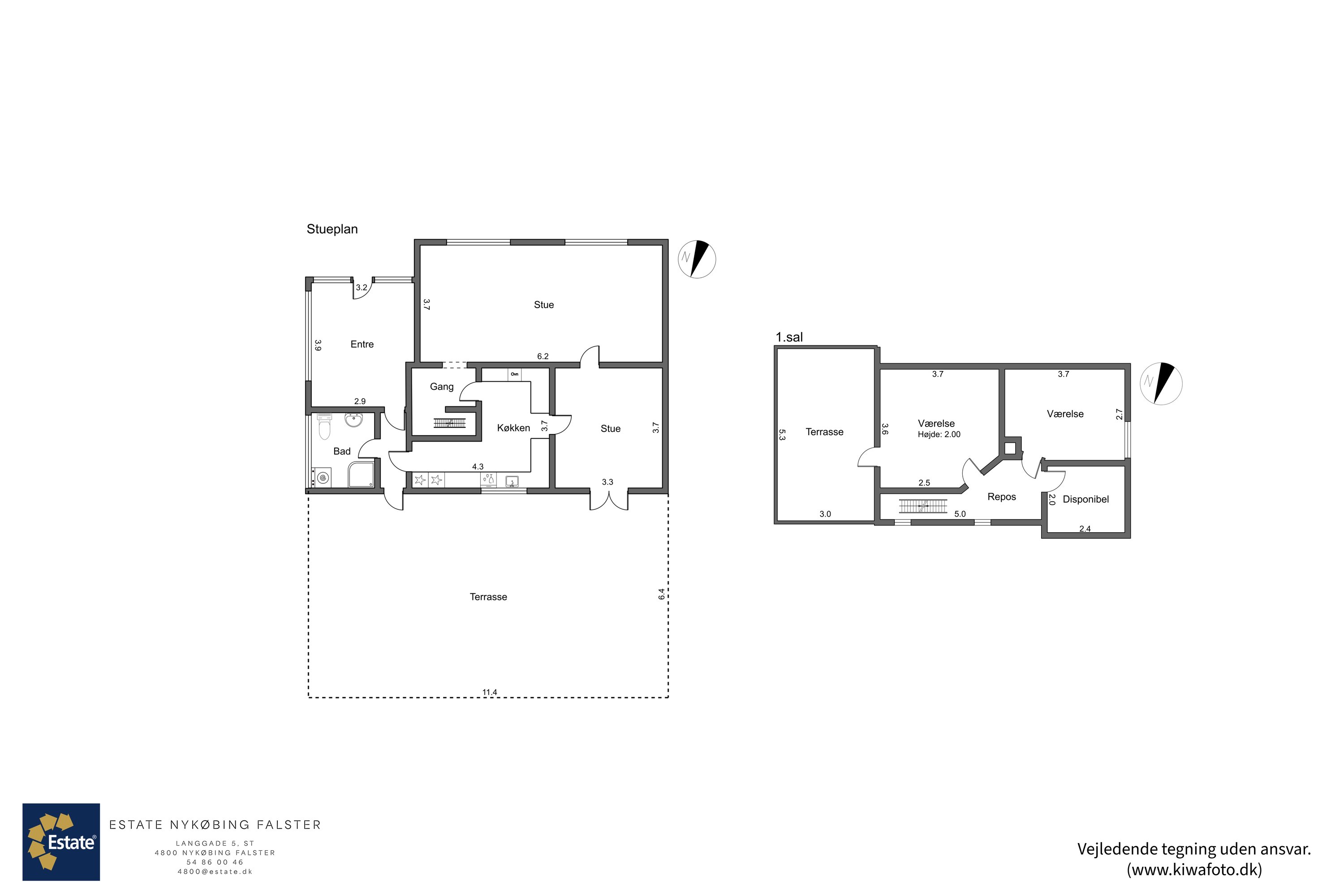 Plantegninger billede af Skolegade 7, 4874 Gedser