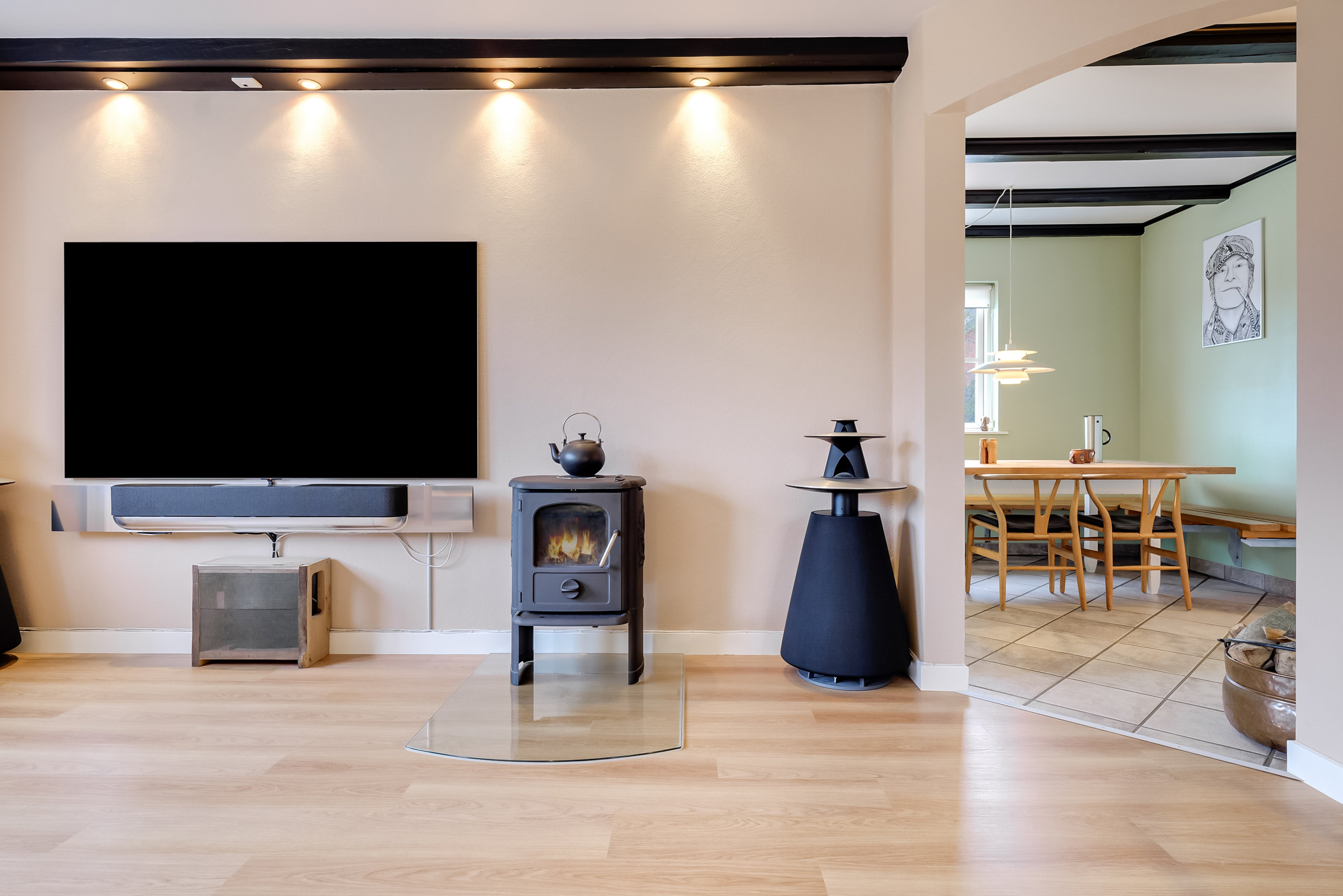 Fremhævet stue billede i fuldskærmstilstand. Billede af Nørregade 9, 5330 Munkebo