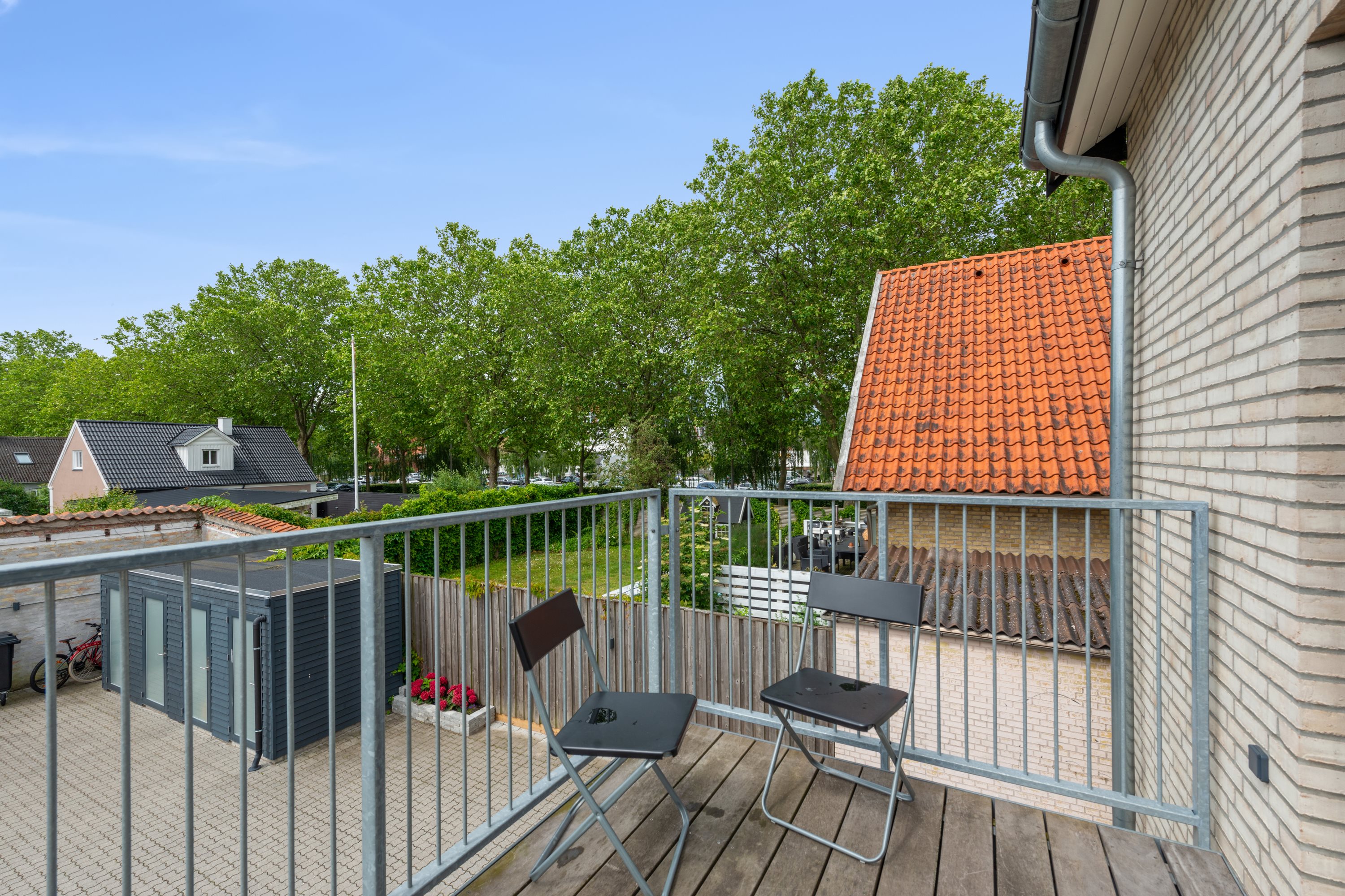 Fremhævet terrasse billede i fuldskærmstilstand. Billede af Dorphs Alle 8B, 1. tv., 2630 Taastrup