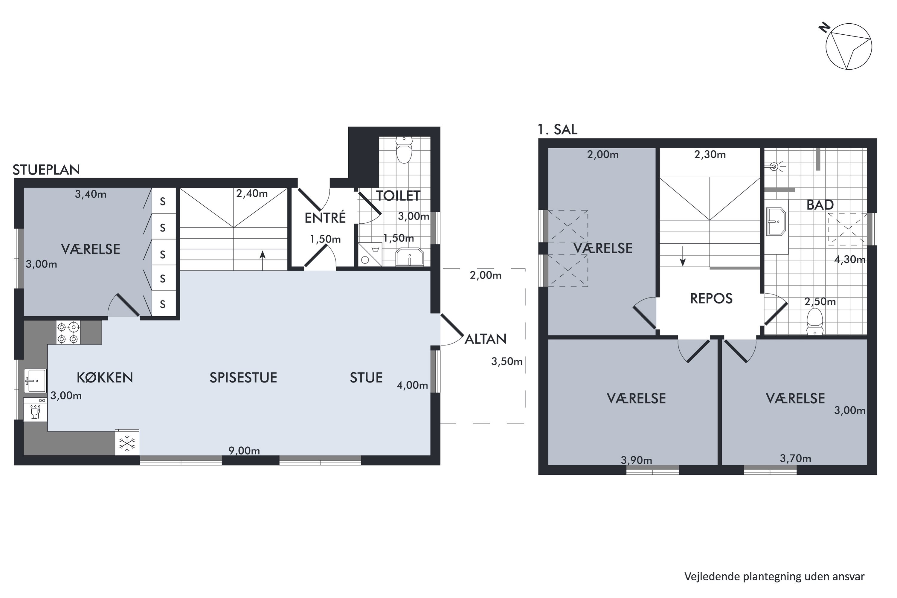 Plantegninger billede af Dorphs Alle 8B, 1. tv., 2630 Taastrup