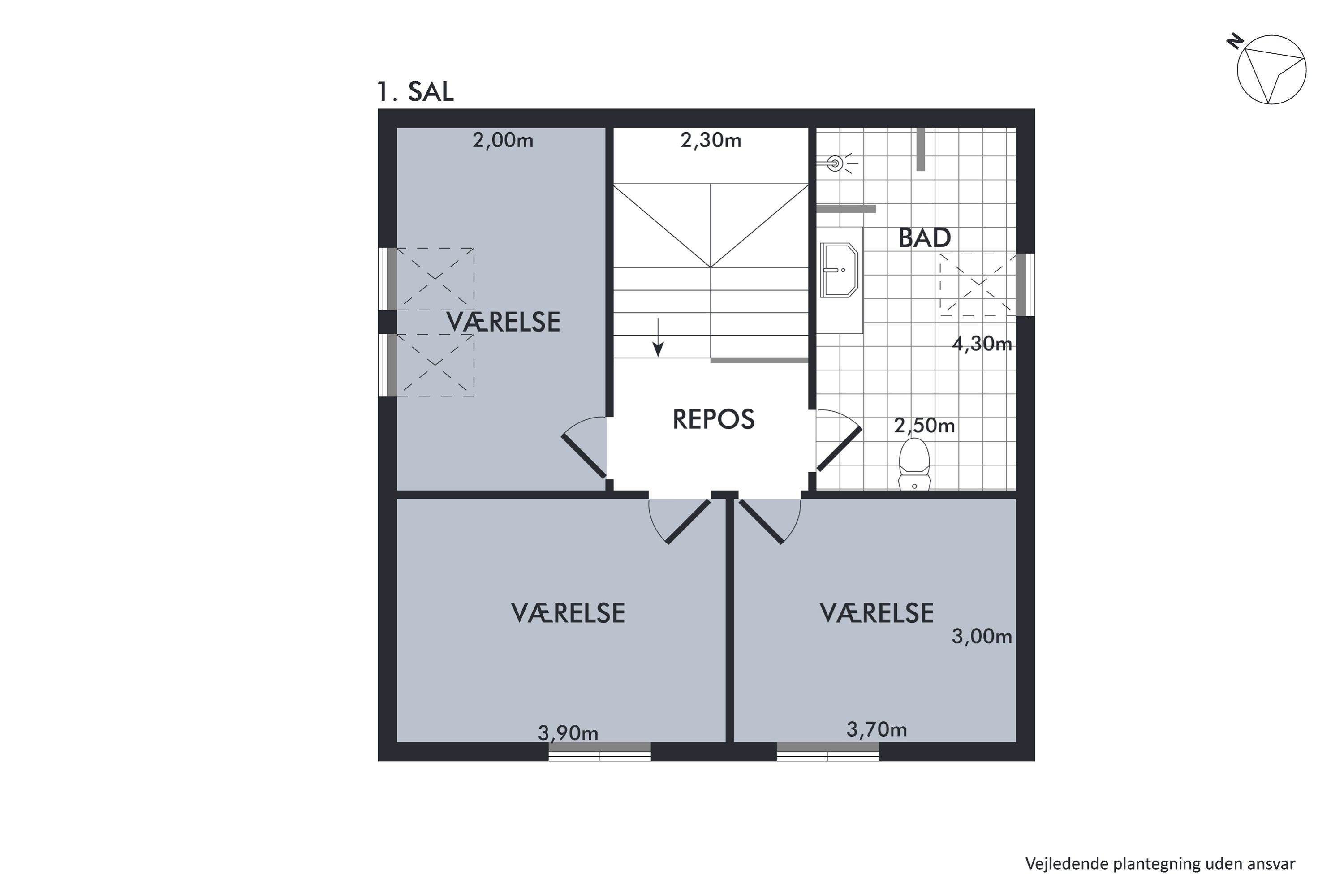 Plantegninger billede af Dorphs Alle 8B, 1. tv., 2630 Taastrup