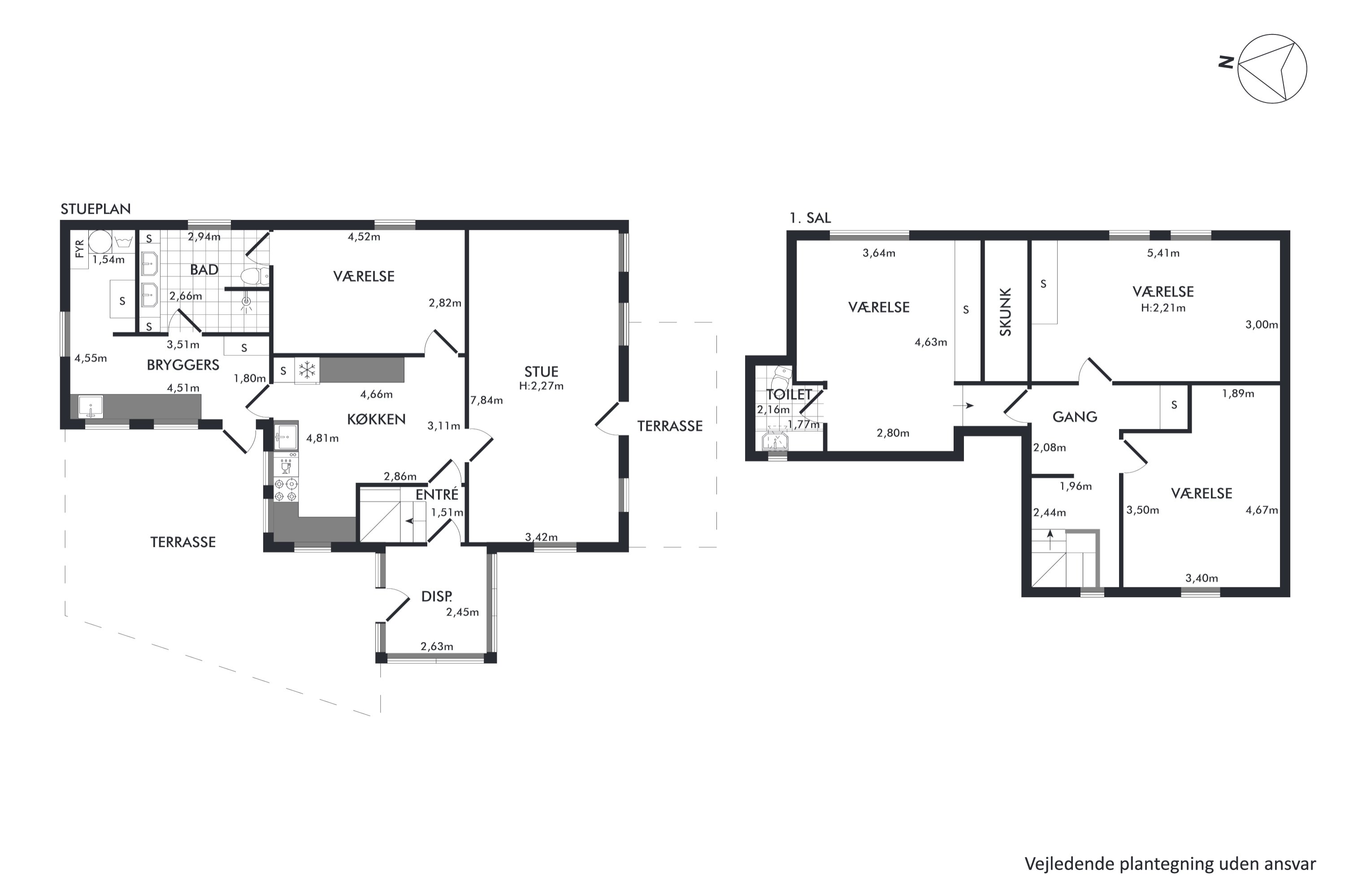 Plantegninger billede af Kærvej 5, 5883 Oure