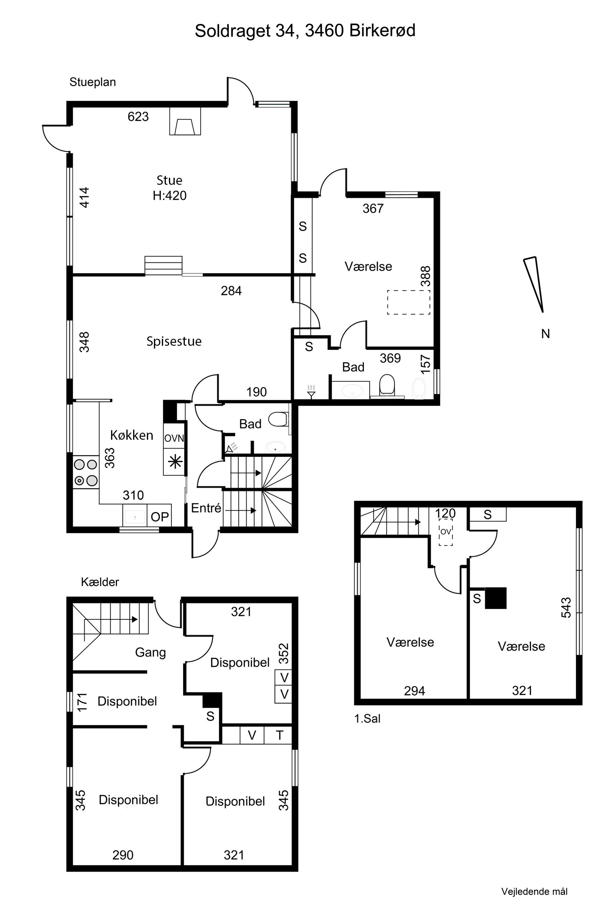 Plantegninger billede af Soldraget 34, 3460 Birkerød