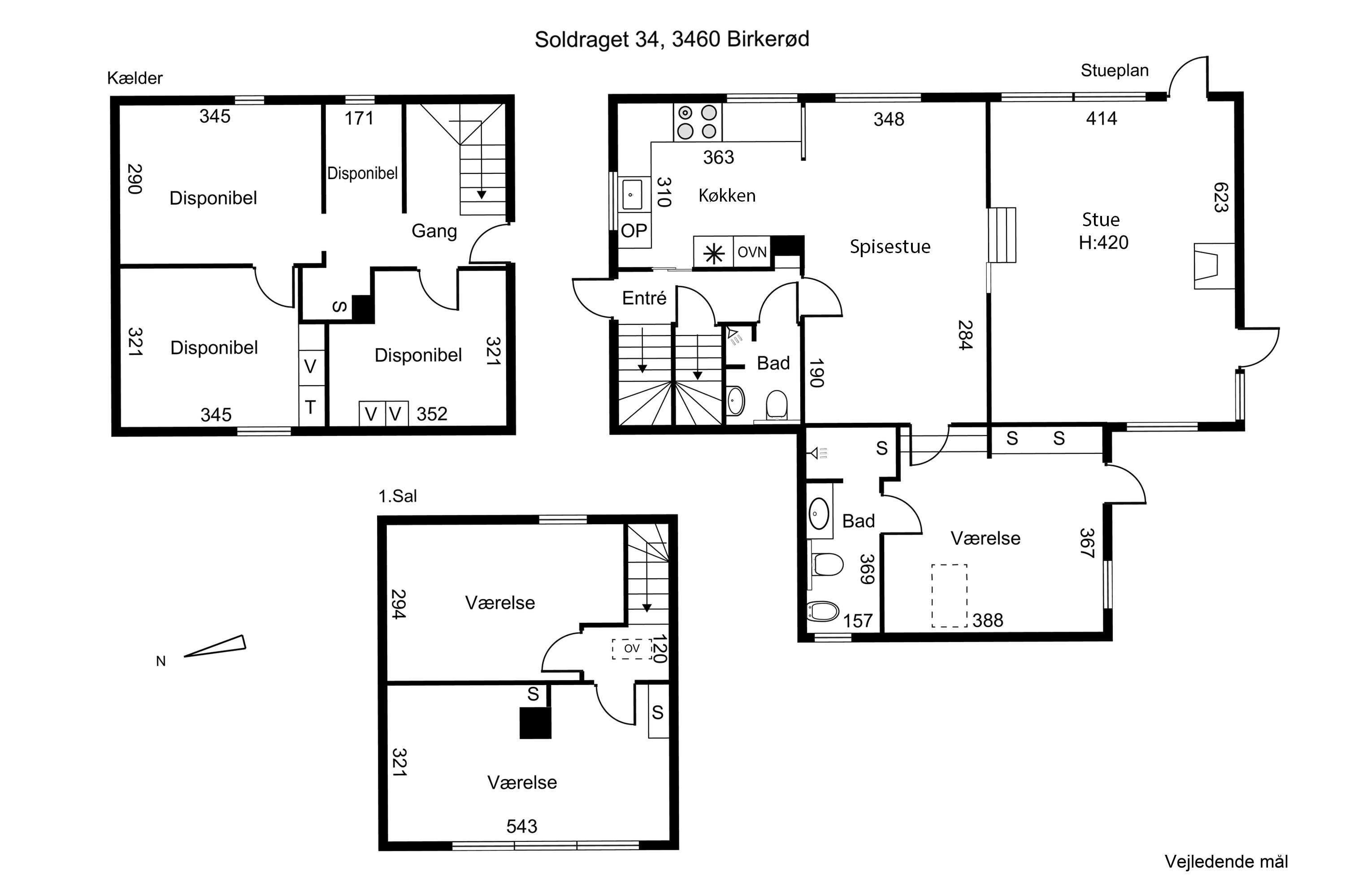 Plantegninger billede af Soldraget 34, 3460 Birkerød