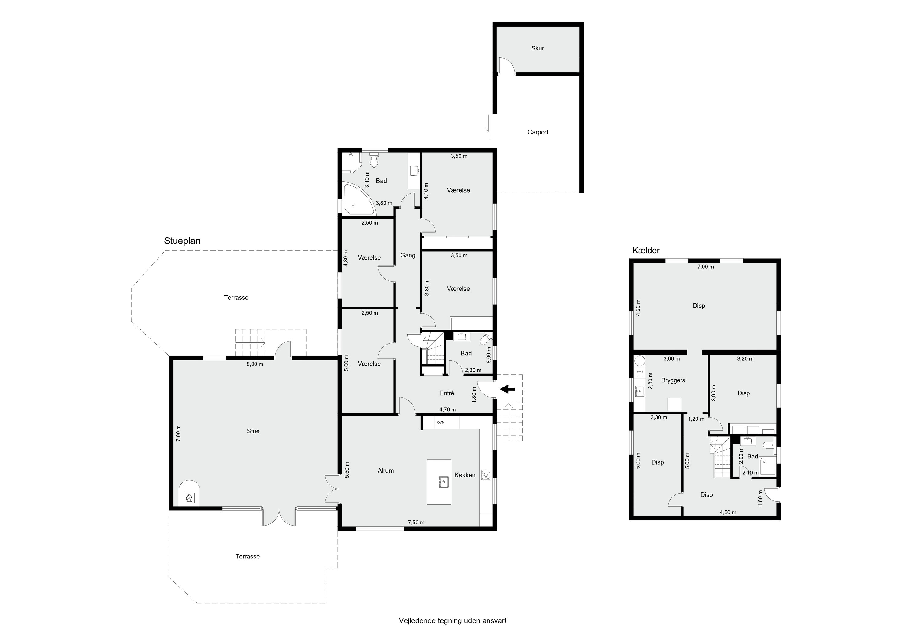 Plantegninger billede af Solbakken 4, Mønsted, 8800 Viborg