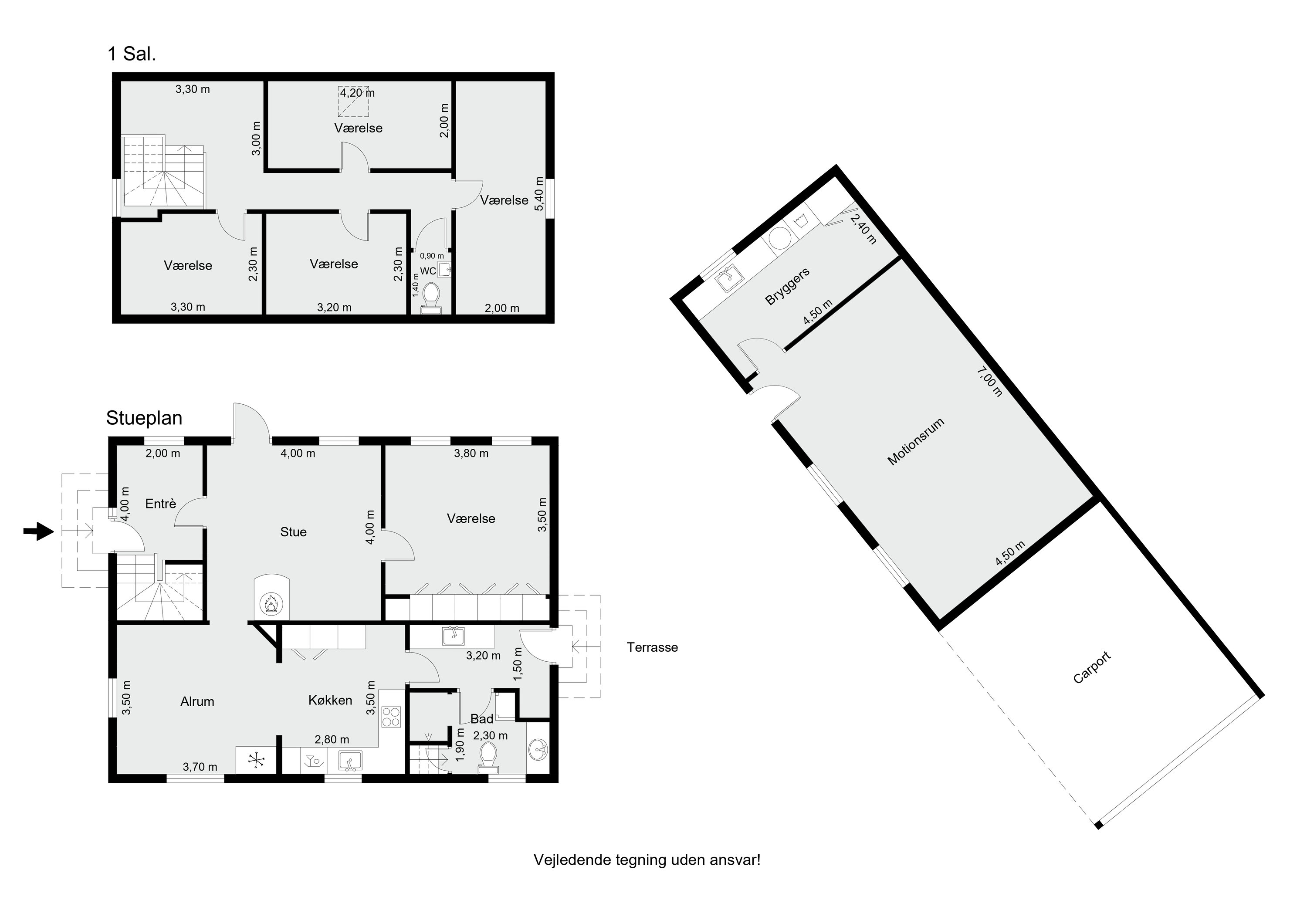 Plantegninger billede af Sdr. Rind Vej 52, 8800 Viborg