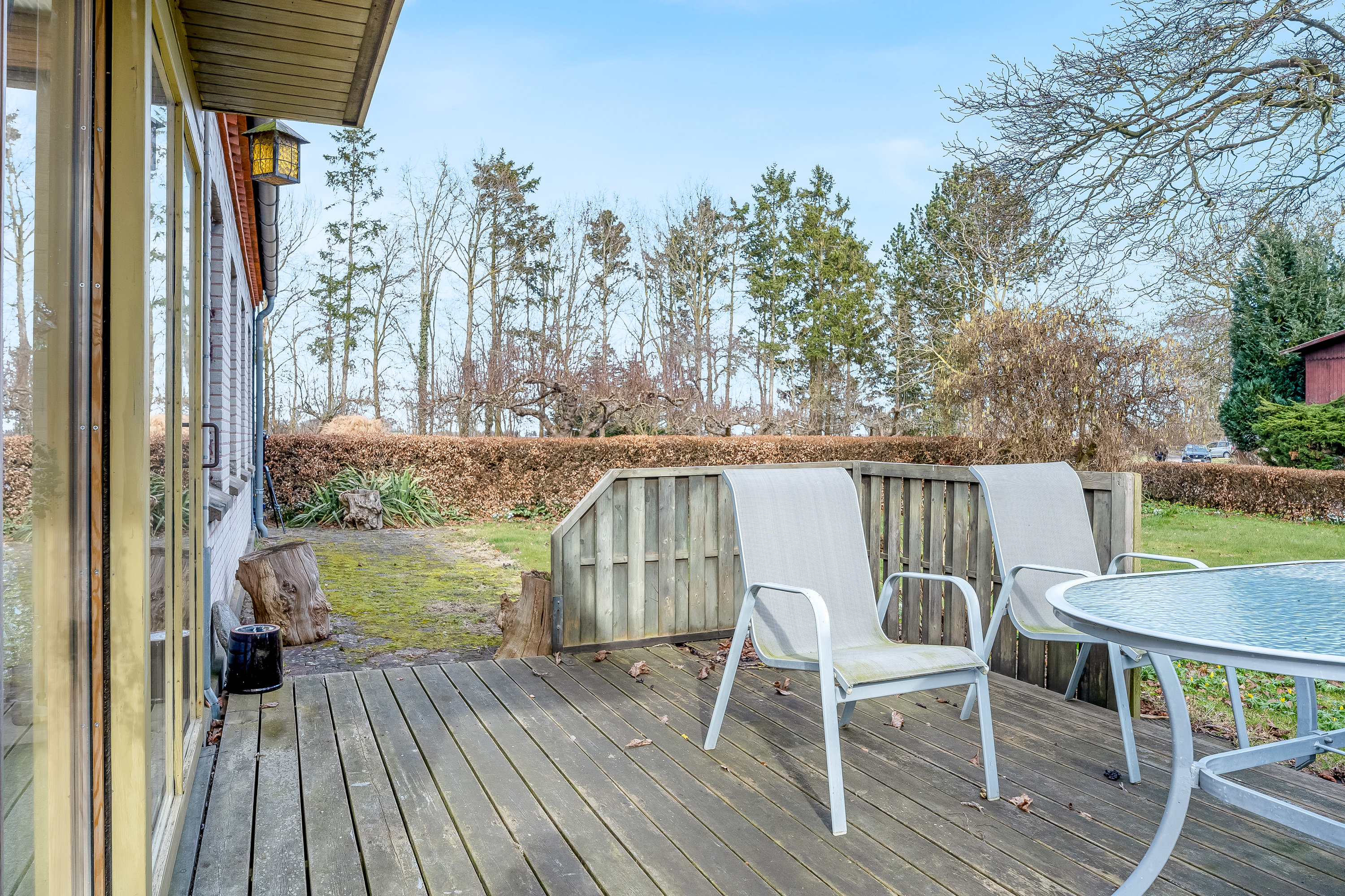 Fremhævet terrasse billede i fuldskærmstilstand. Billede af Vestervej 8, 4983 Dannemare