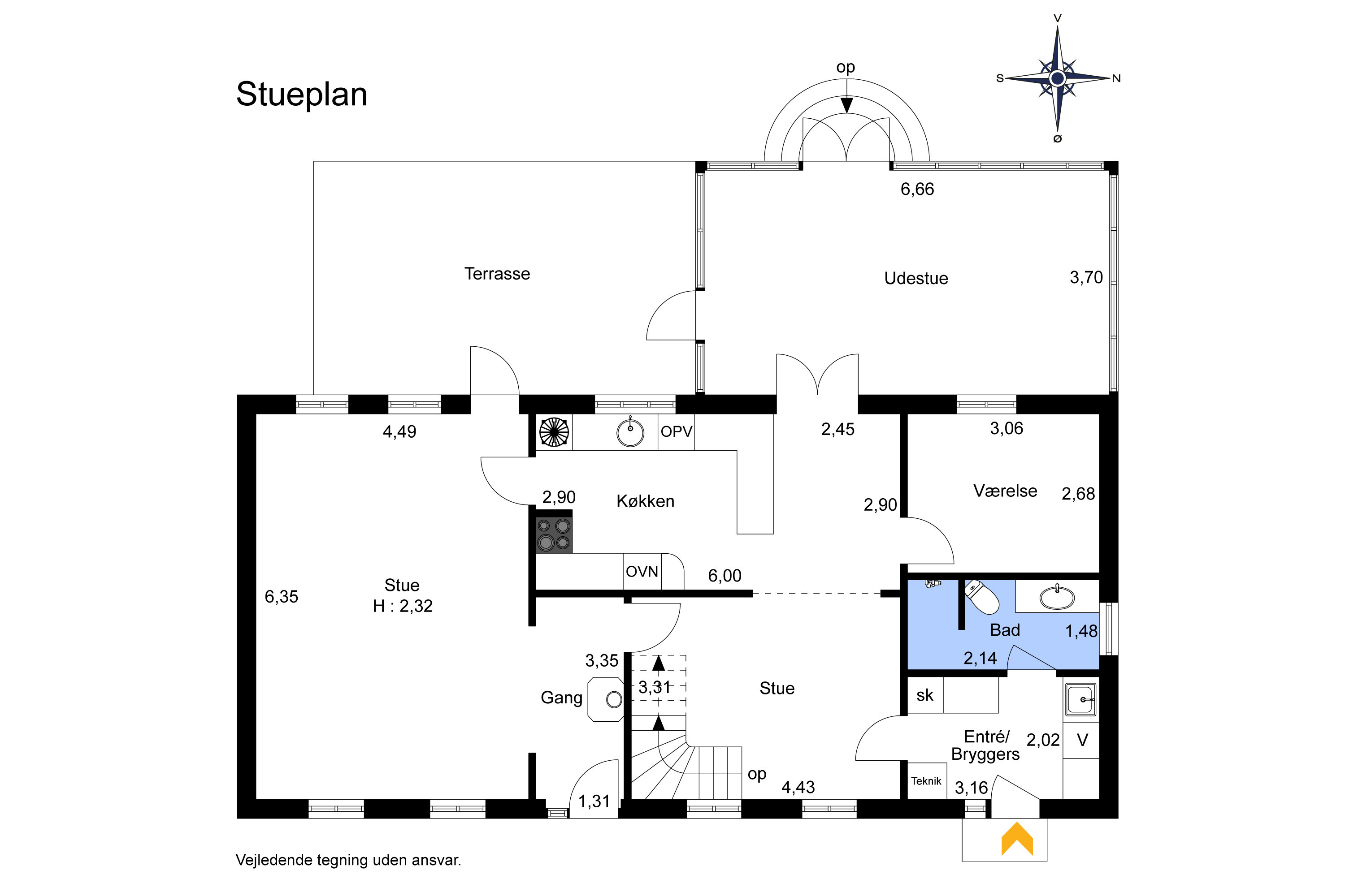 Plantegninger billede af Mosevråvej 106, Håstrup, 7000 Fredericia