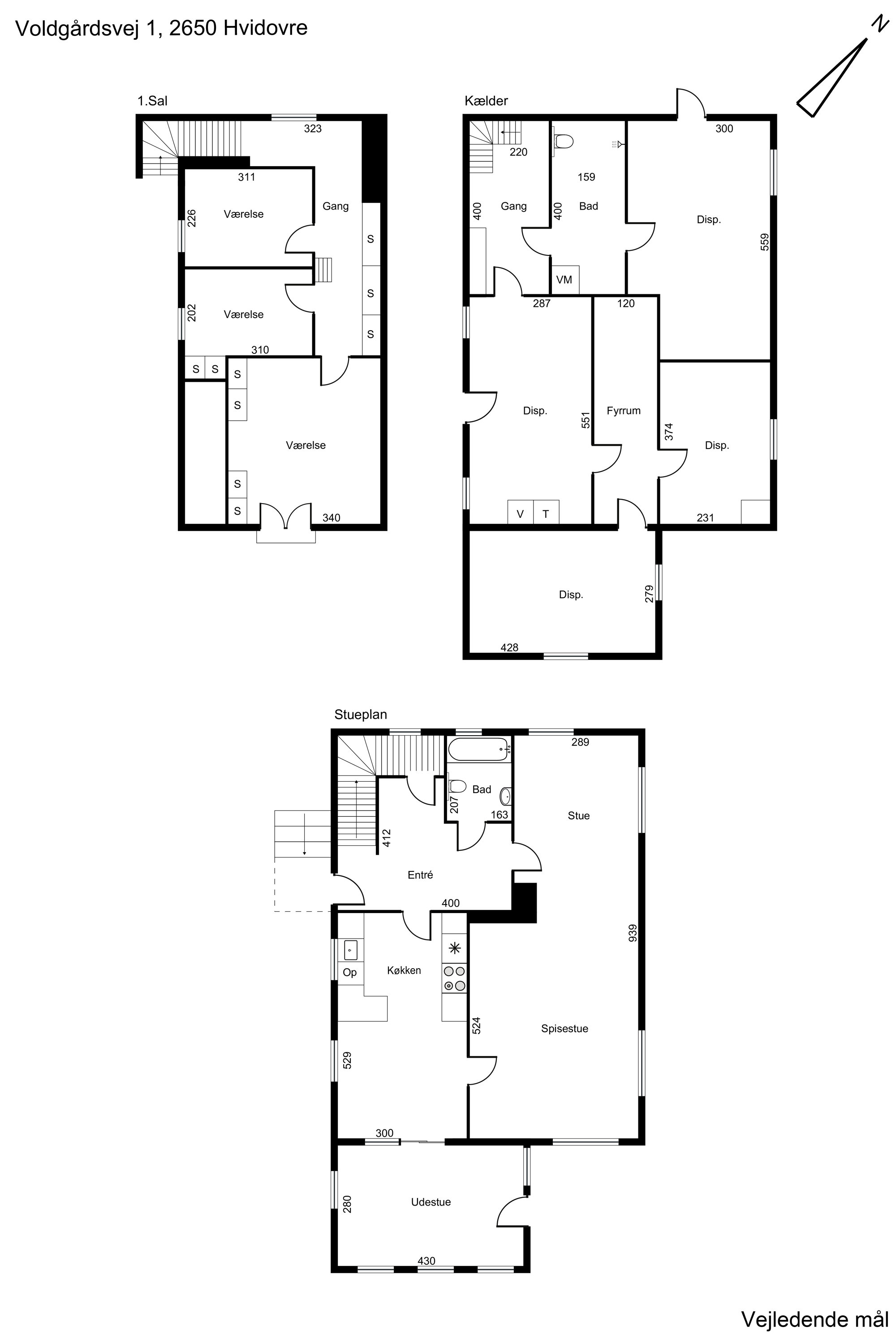 Plantegninger billede af Voldgårdsvej 1, 2650 Hvidovre