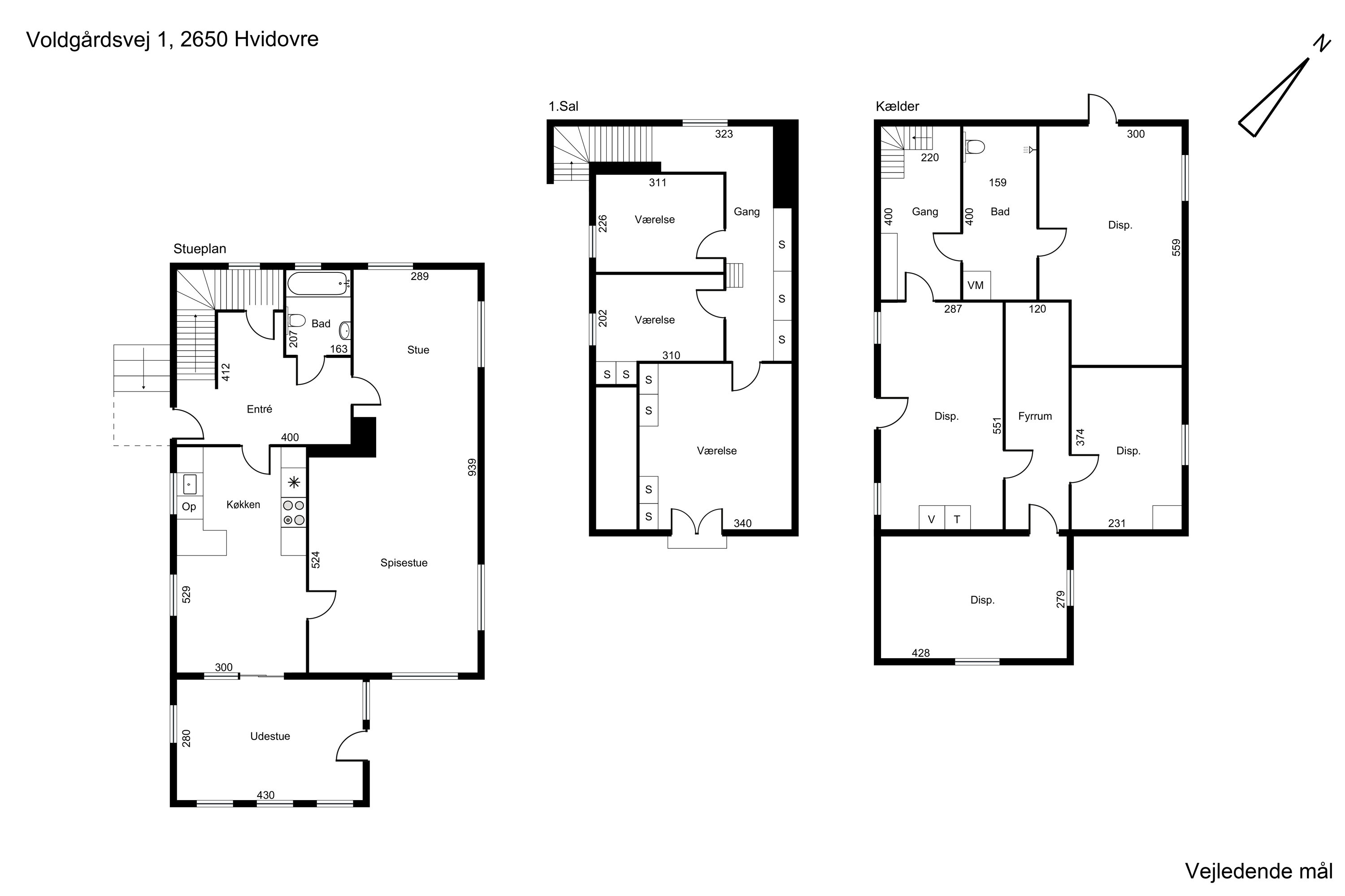 Plantegninger billede af Voldgårdsvej 1, 2650 Hvidovre