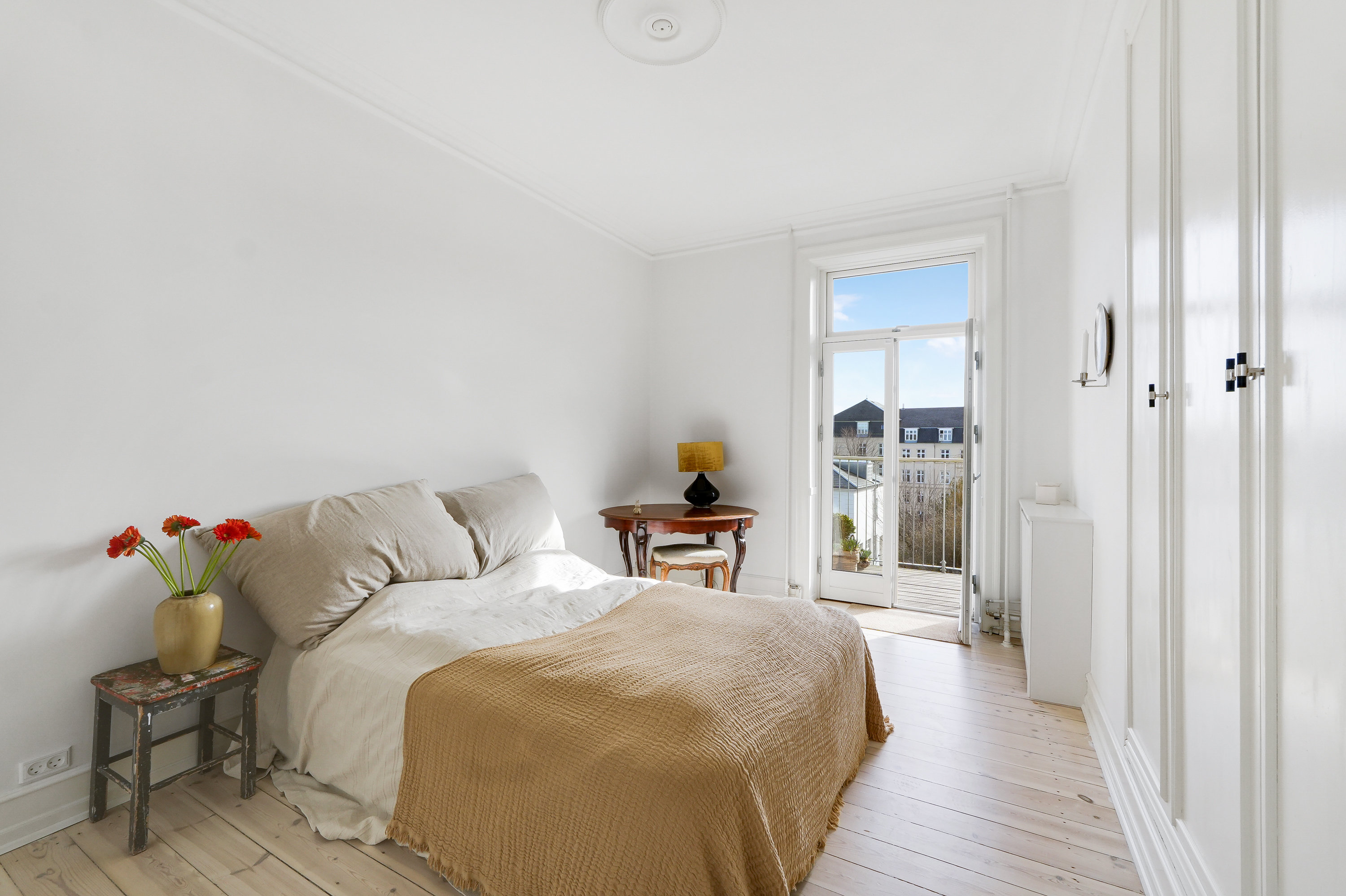 Fremhævet soveværelse billede i fuldskærmstilstand. Billede af Strandparksvej 6, 3. tv., 2900 Hellerup