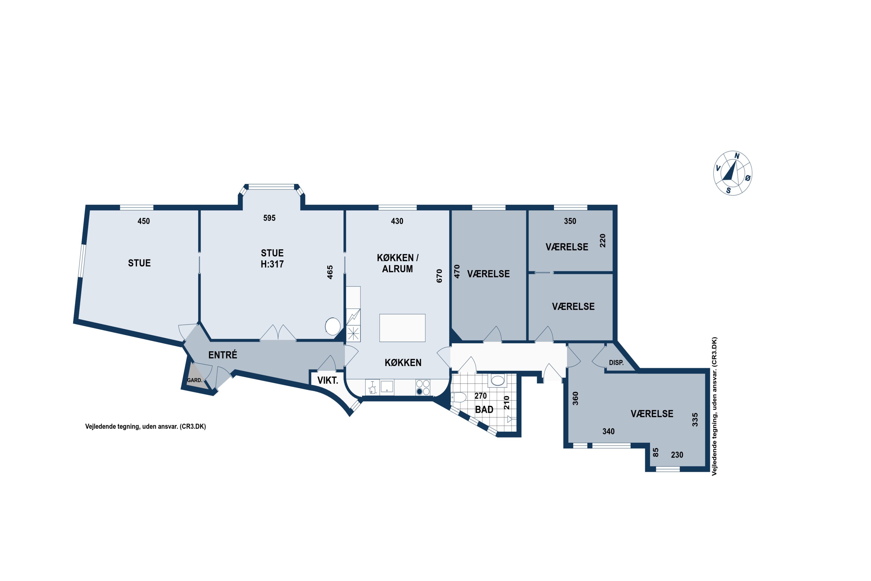 Plantegninger billede af Sankt Jakobs Plads 6, 2. th., 2100 København Ø
