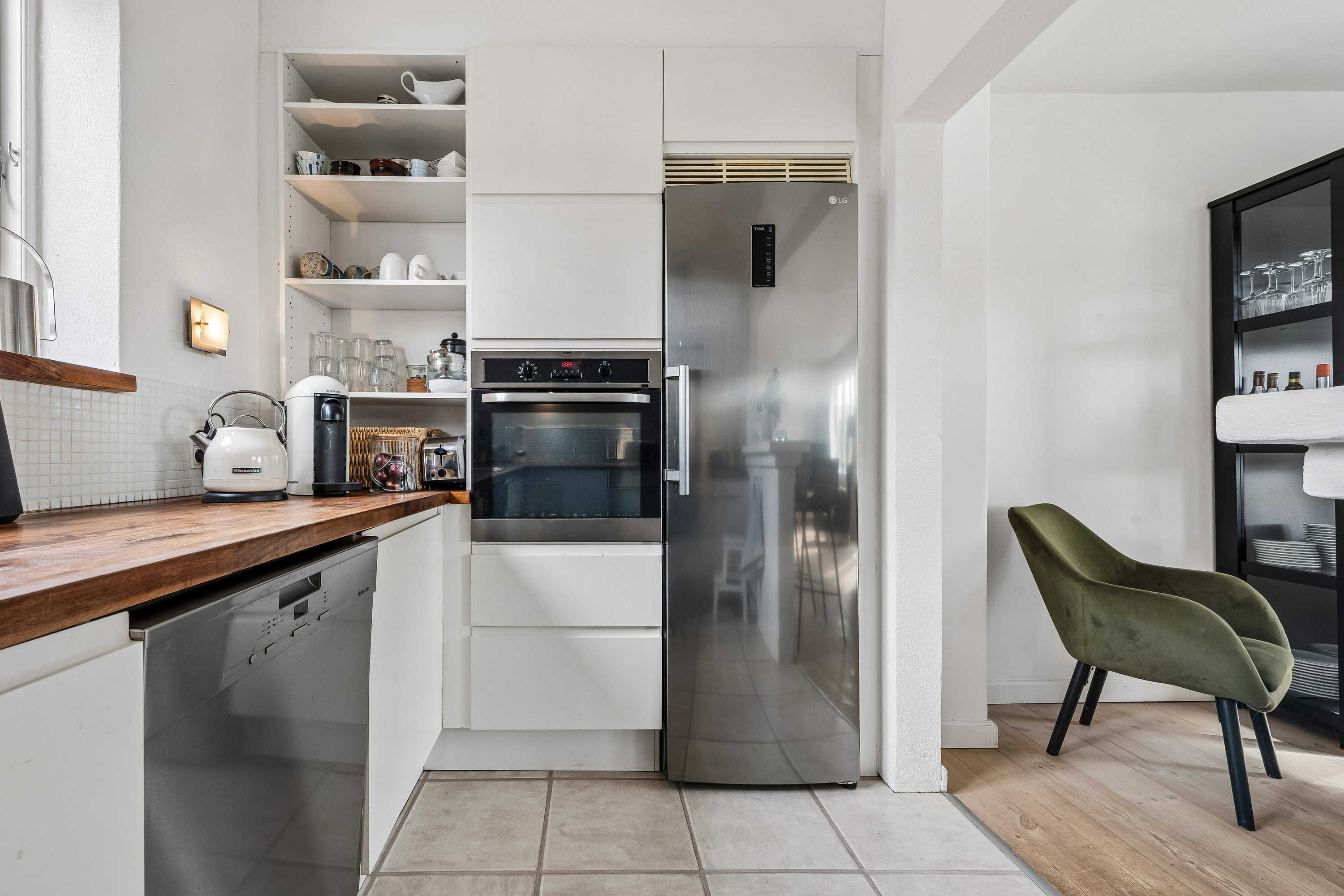 Fremhævet køkken billede i fuldskærmstilstand. Billede af Sandtoften 33, 2800 Kongens Lyngby