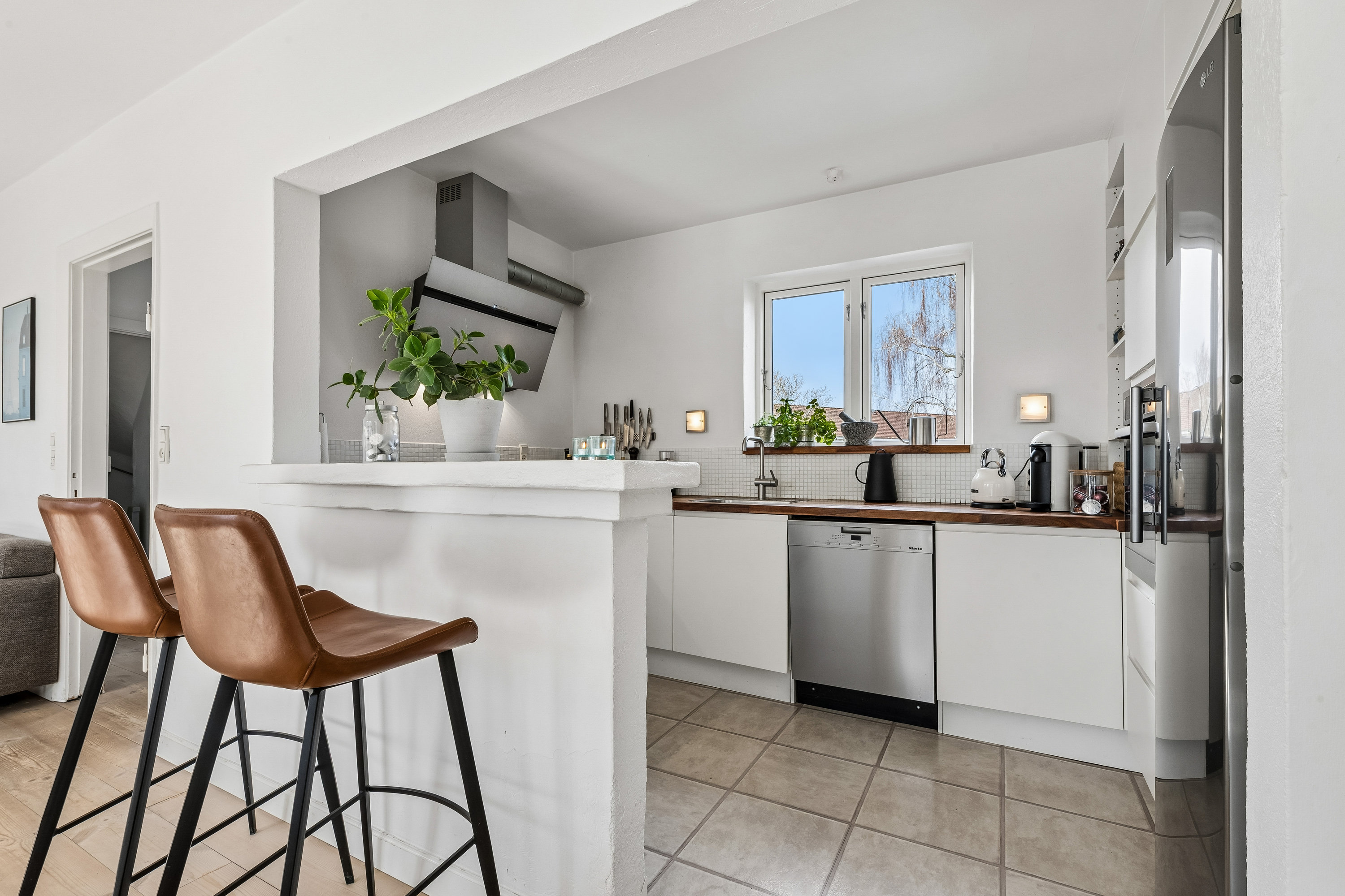 Fremhævet køkken billede i fuldskærmstilstand. Billede af Sandtoften 33, 2800 Kongens Lyngby