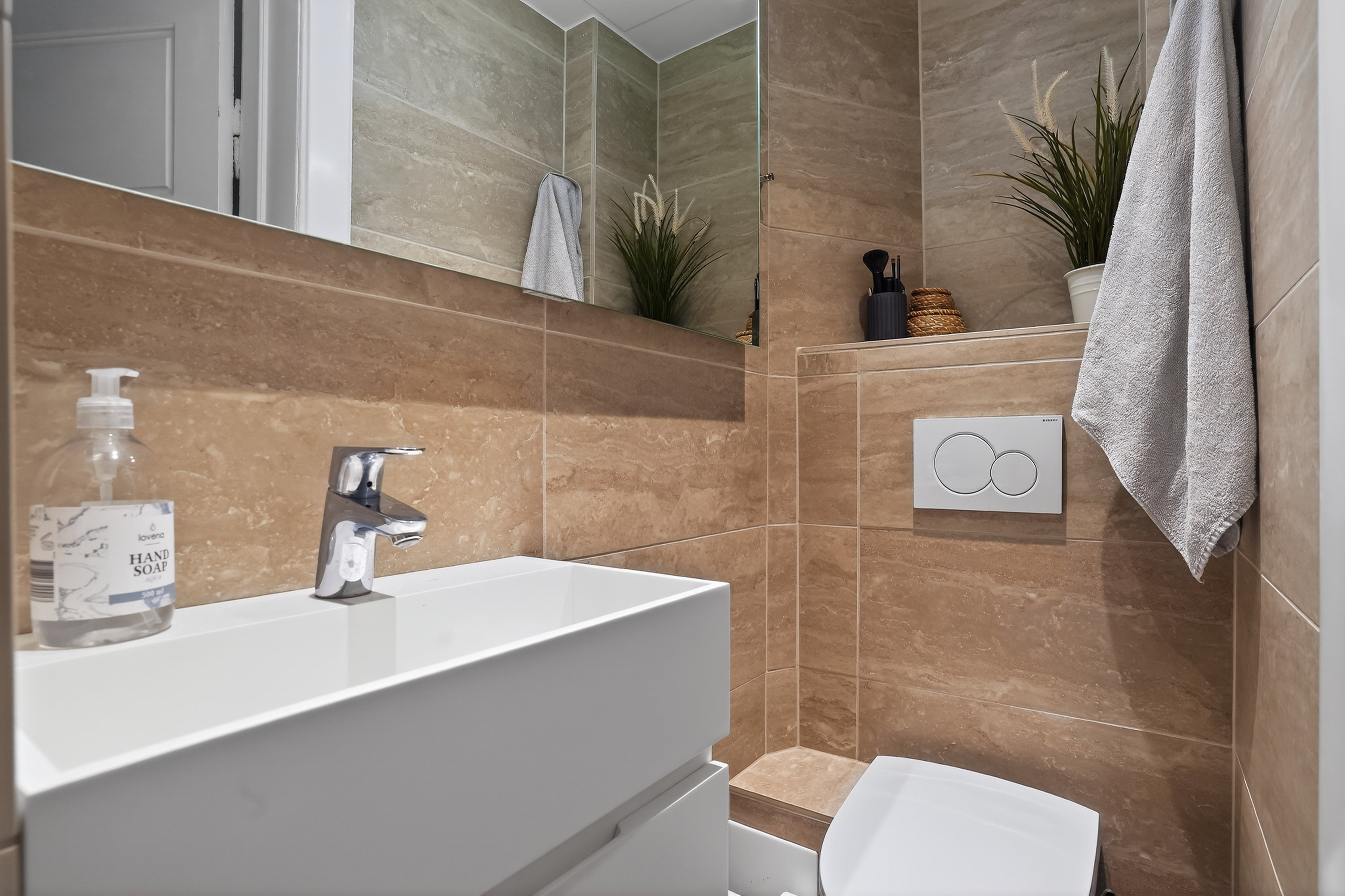 Fremhævet badeværelse billede i fuldskærmstilstand. Billede af Vordingborggade 27, 3. tv., 2100 København Ø