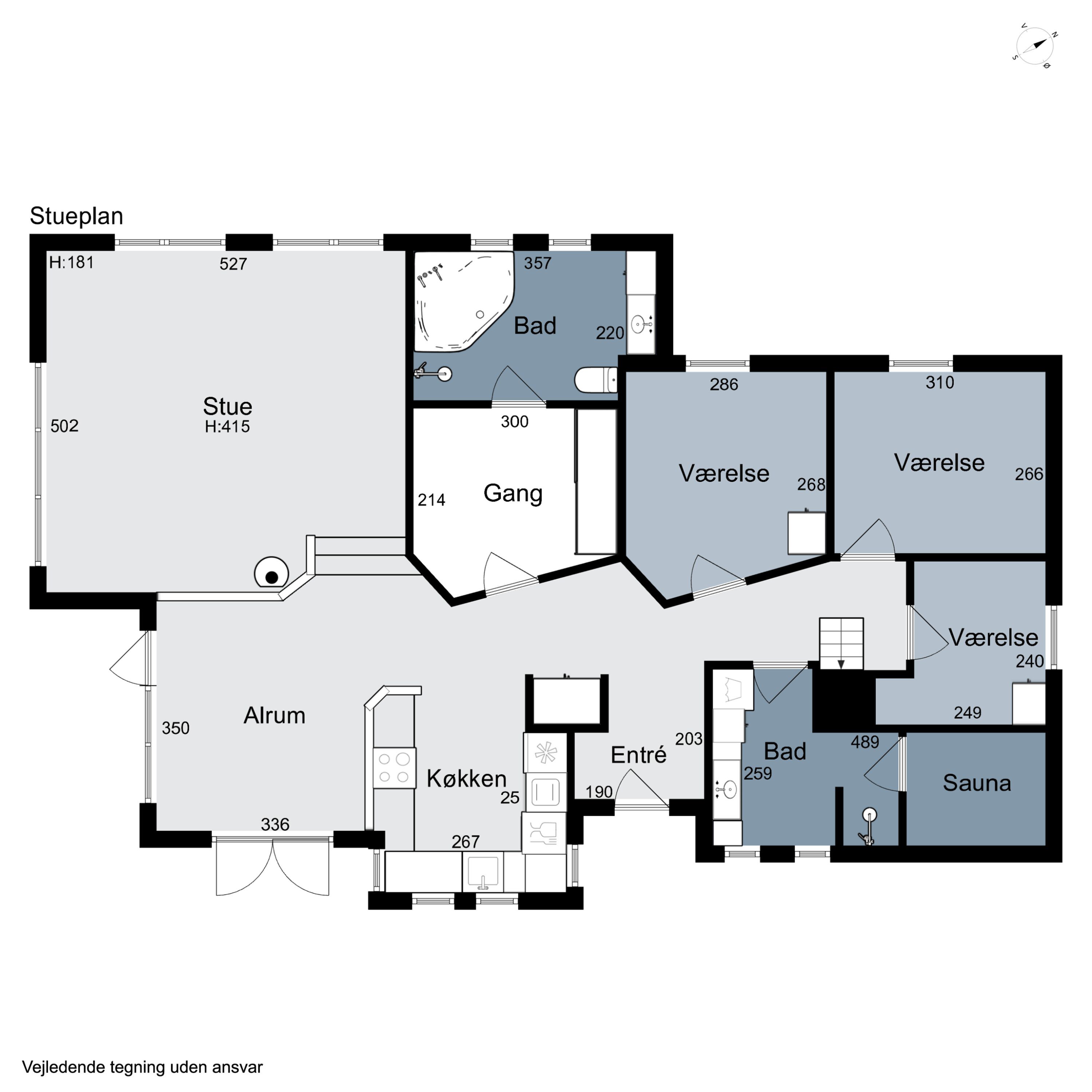 Plantegninger billede af Kløvborgsti 11A, Klitmøller, 7700 Thisted