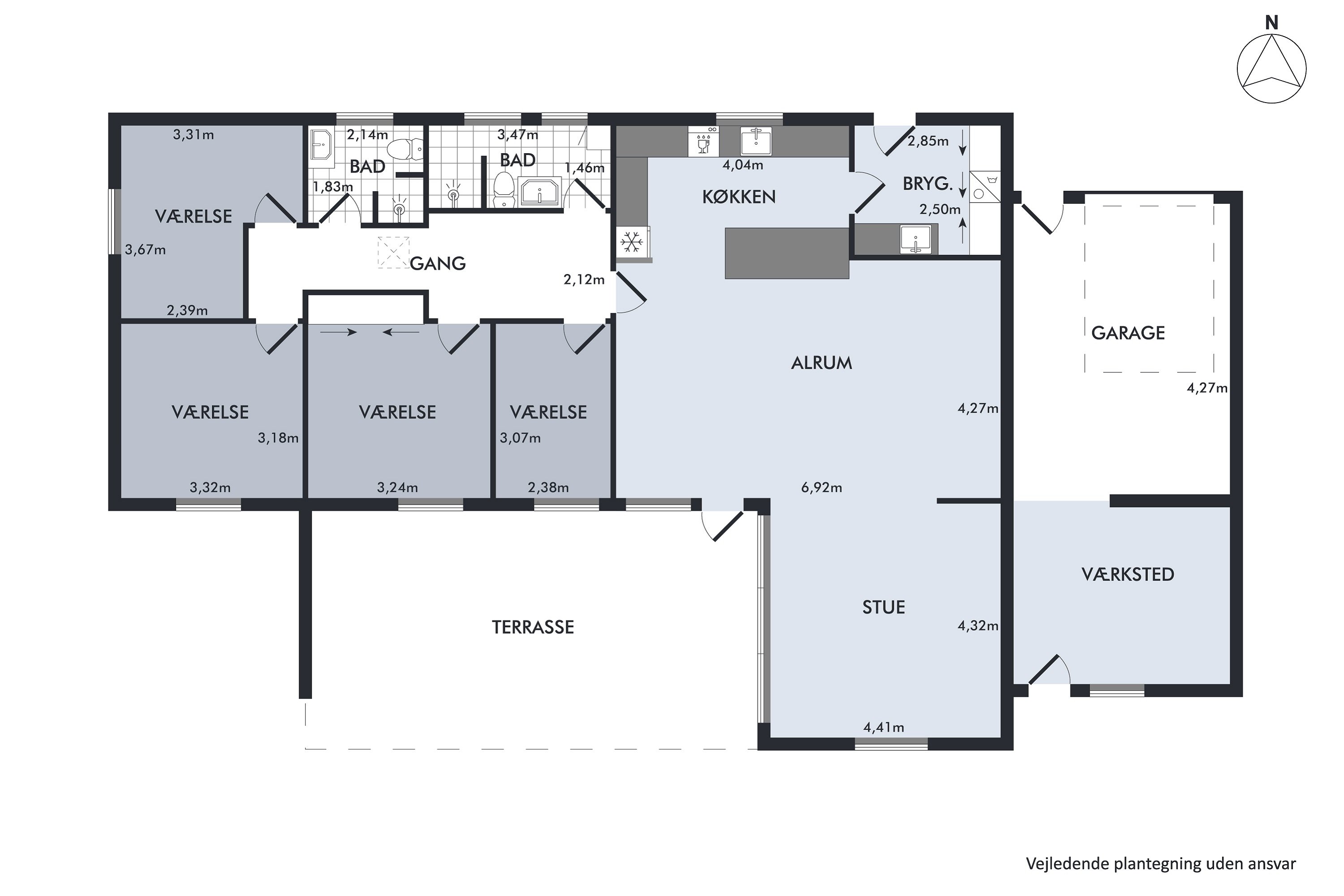 Plantegninger billede af Ingemannsvej 1, 8723 Løsning