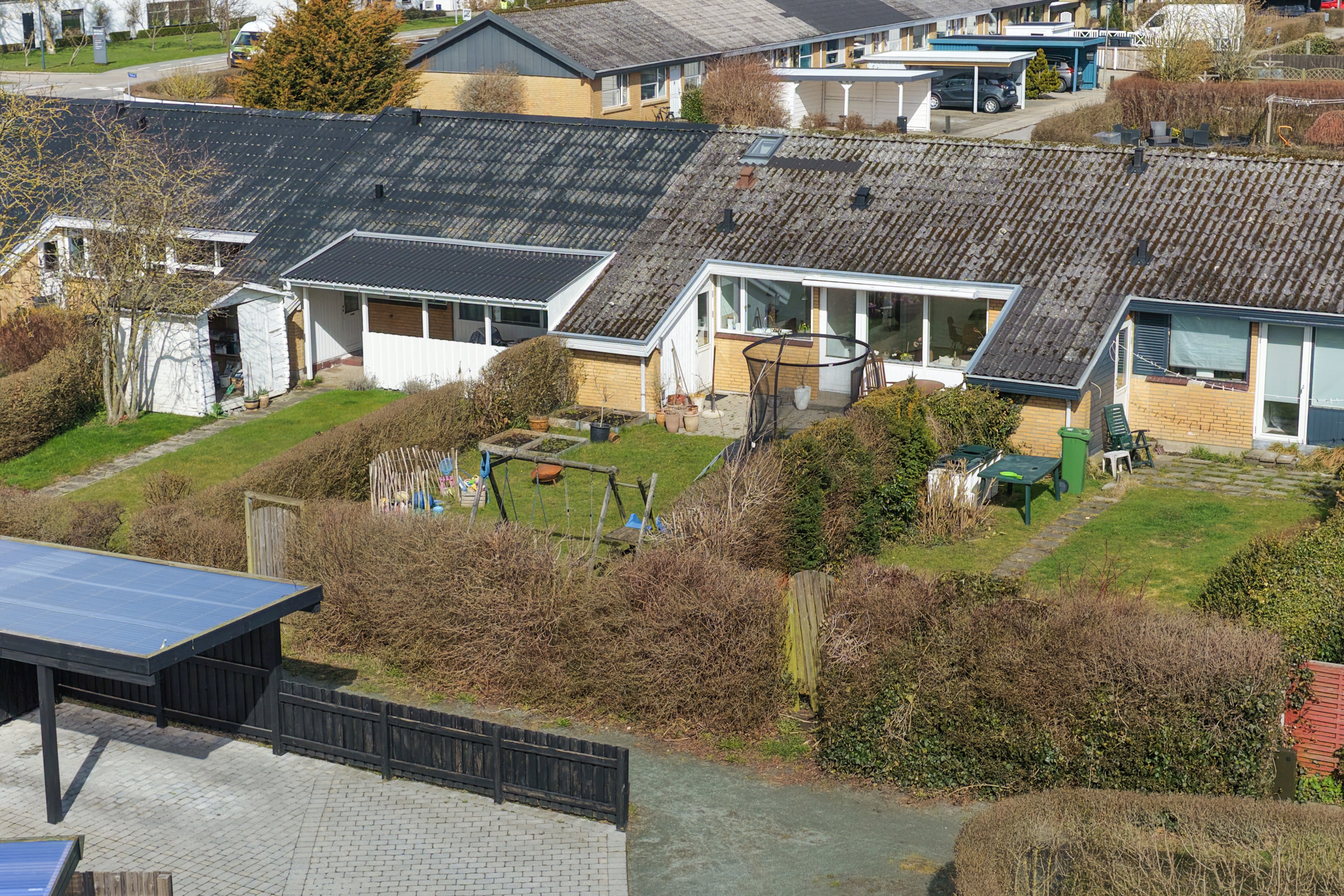 Fremhævet luftfoto billede i fuldskærmstilstand. Billede af Majsvej 8, 5800 Nyborg