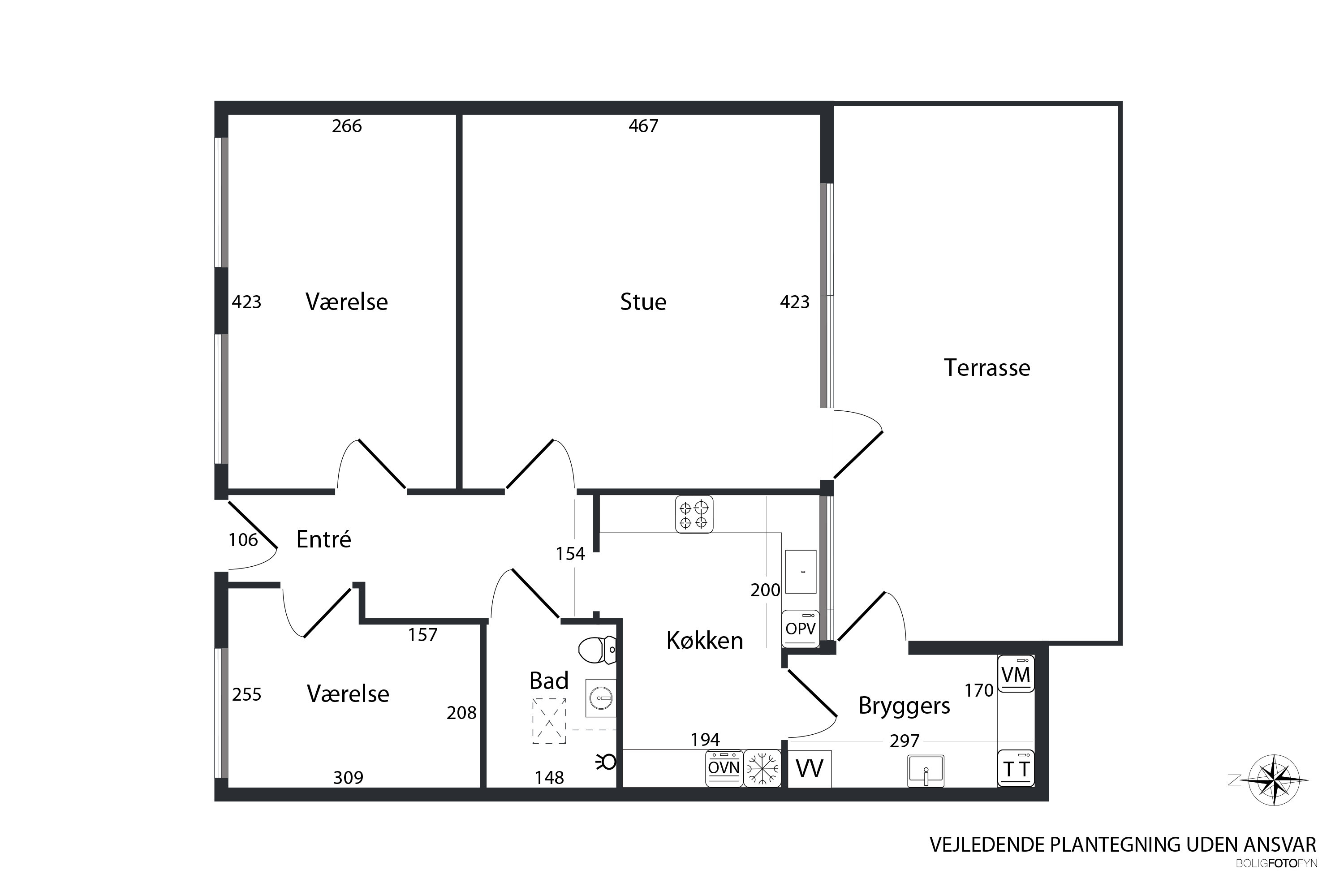 Plantegninger billede af Majsvej 8, 5800 Nyborg