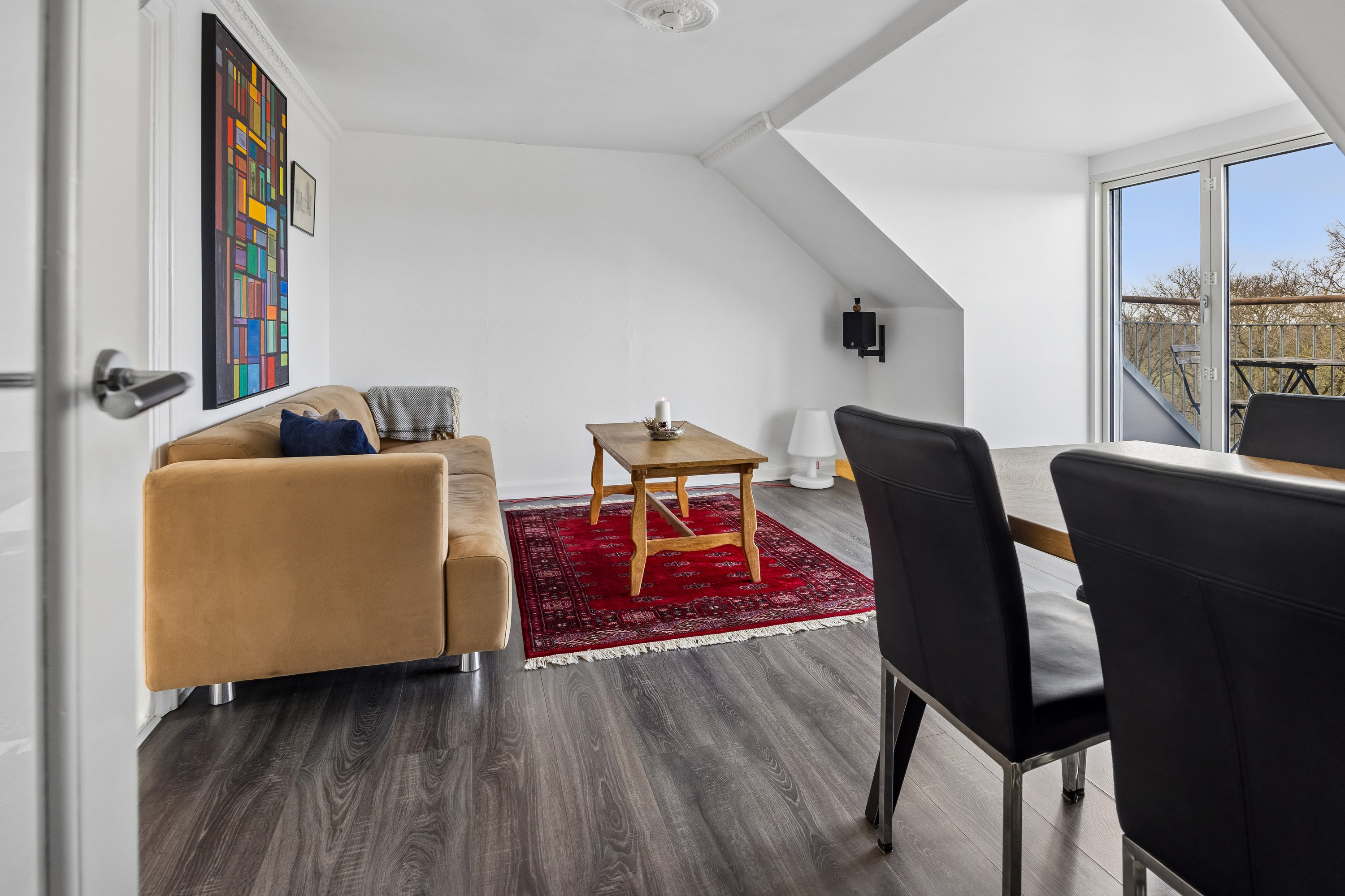 Fremhævet stue billede i fuldskærmstilstand. Billede af Vestre Fjordvej 34, 4. th., 9000 Aalborg