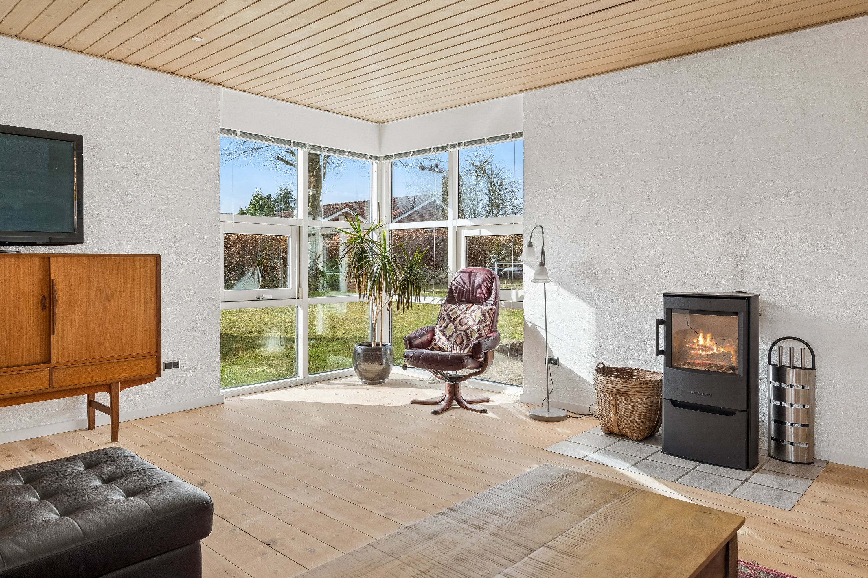 Fremhævet stue billede i fuldskærmstilstand. Billede af Tranevej 105, 8721 Daugård