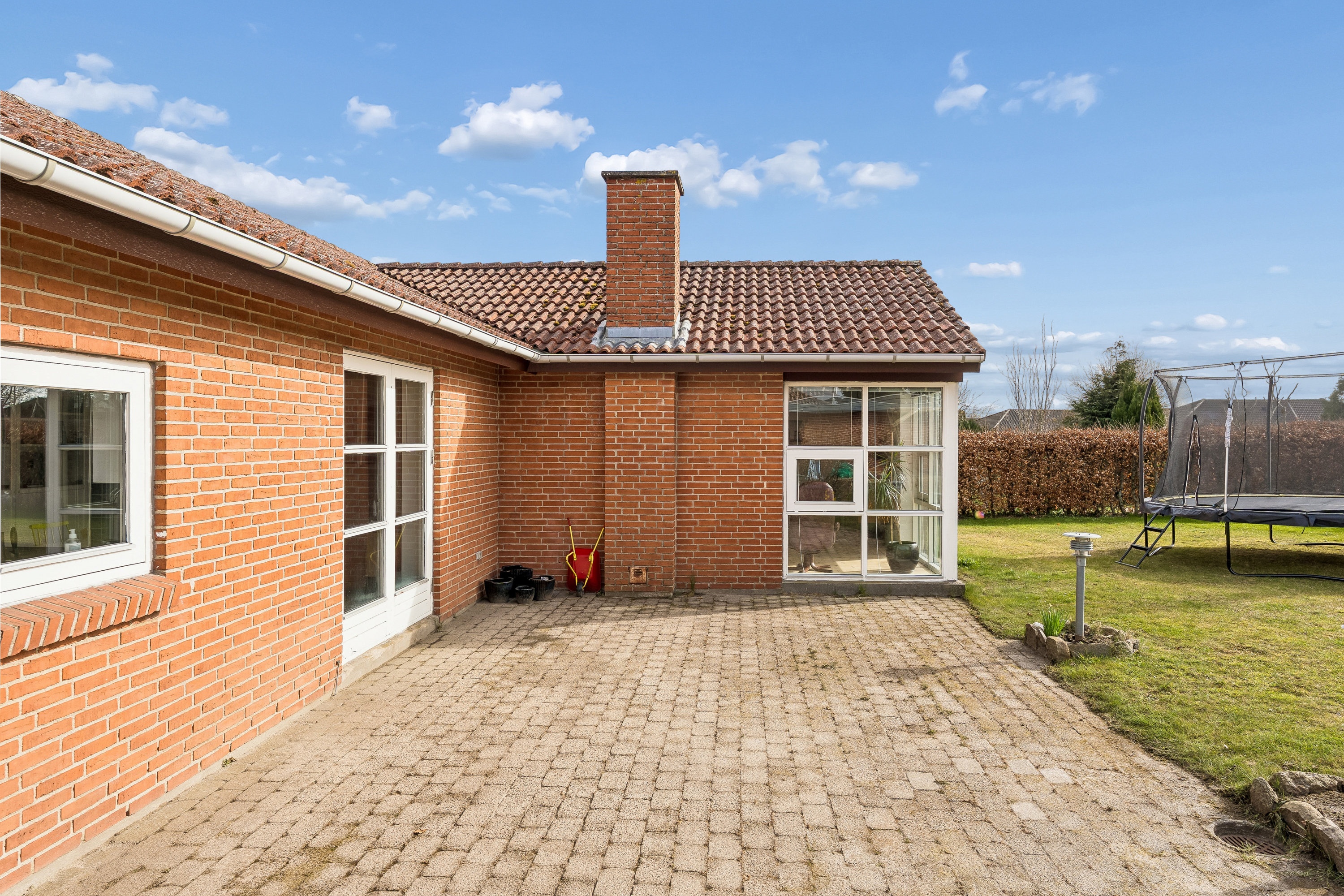 Fremhævet terrasse billede i fuldskærmstilstand. Billede af Tranevej 105, 8721 Daugård