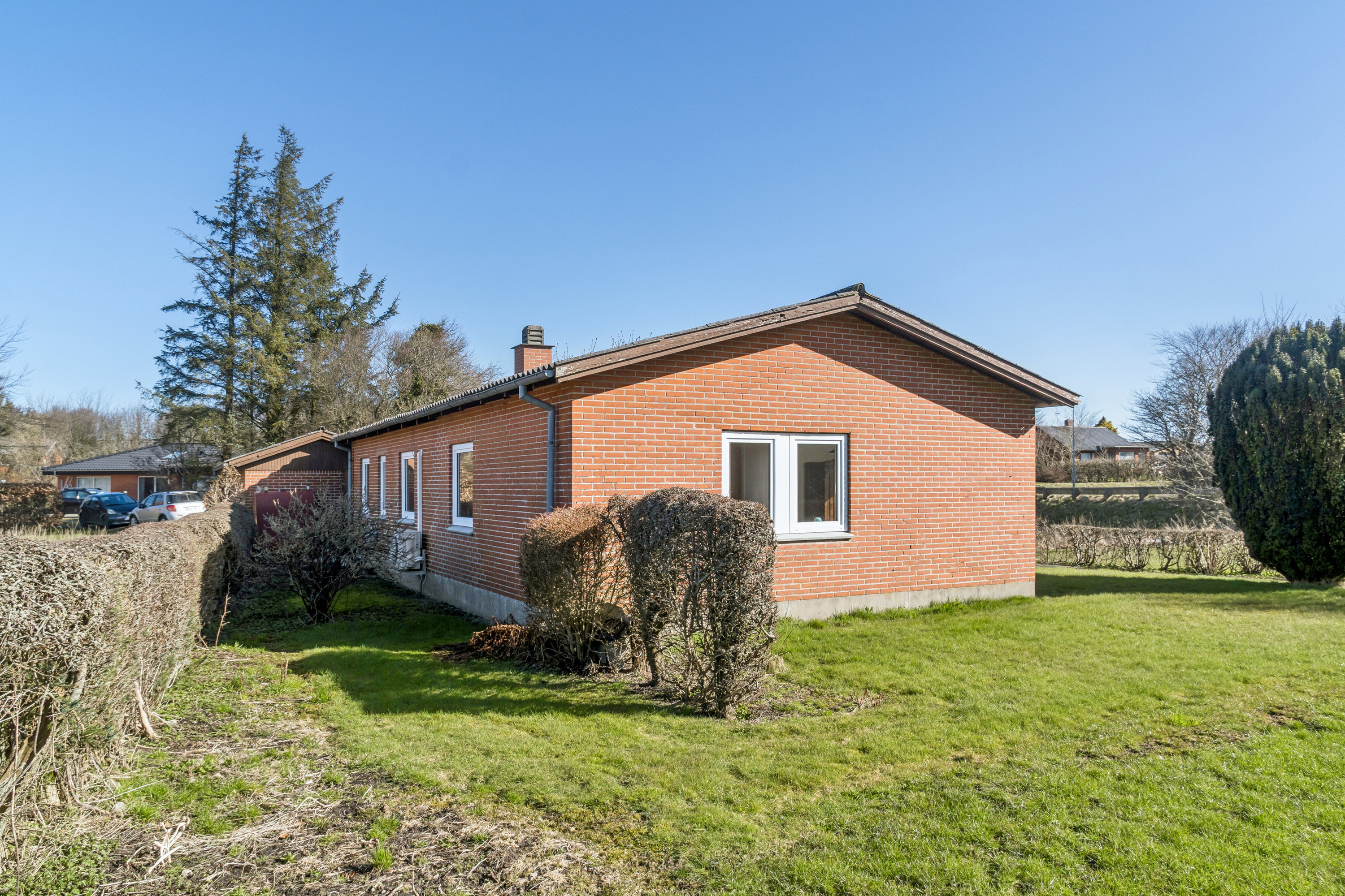 Fremhævet set fra haven billede i fuldskærmstilstand. Billede af Trapsandevej 57, Vang, 7700 Thisted