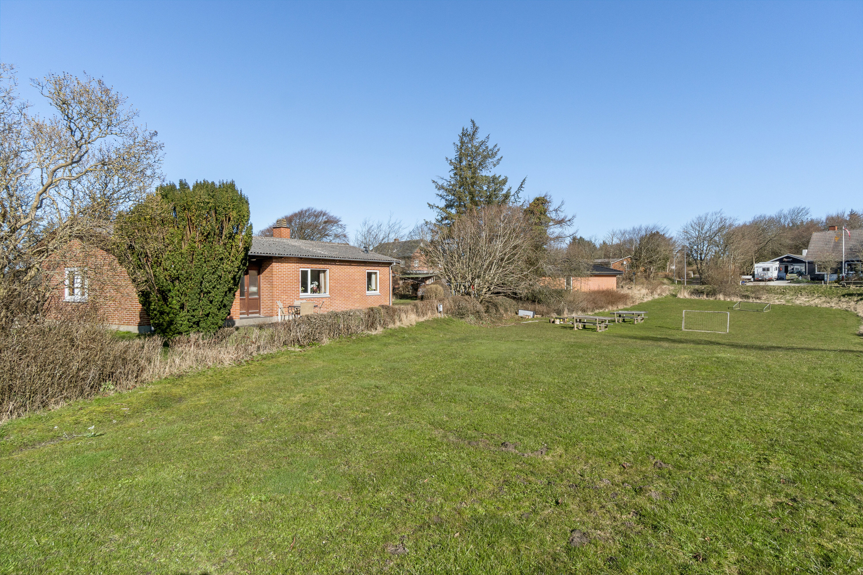 Fremhævet set fra haven billede i fuldskærmstilstand. Billede af Trapsandevej 57, Vang, 7700 Thisted