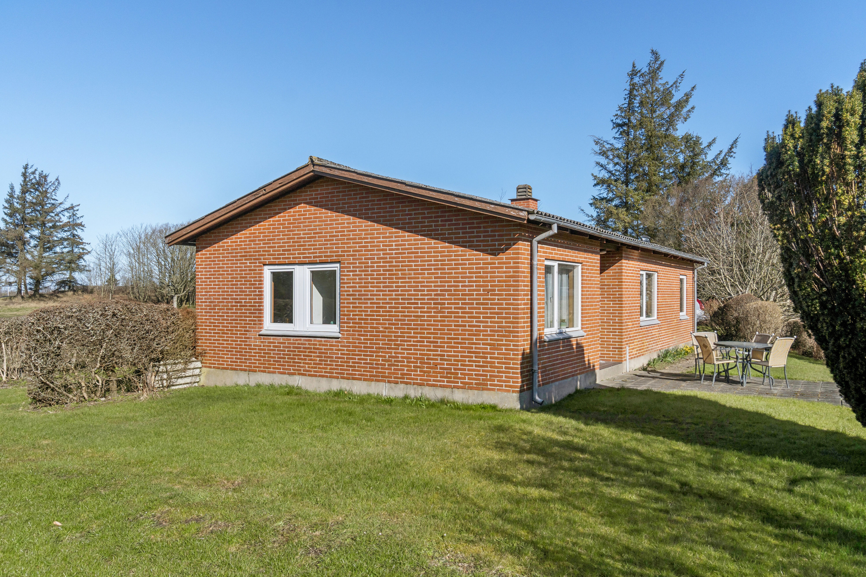 Fremhævet set fra haven billede i fuldskærmstilstand. Billede af Trapsandevej 57, Vang, 7700 Thisted