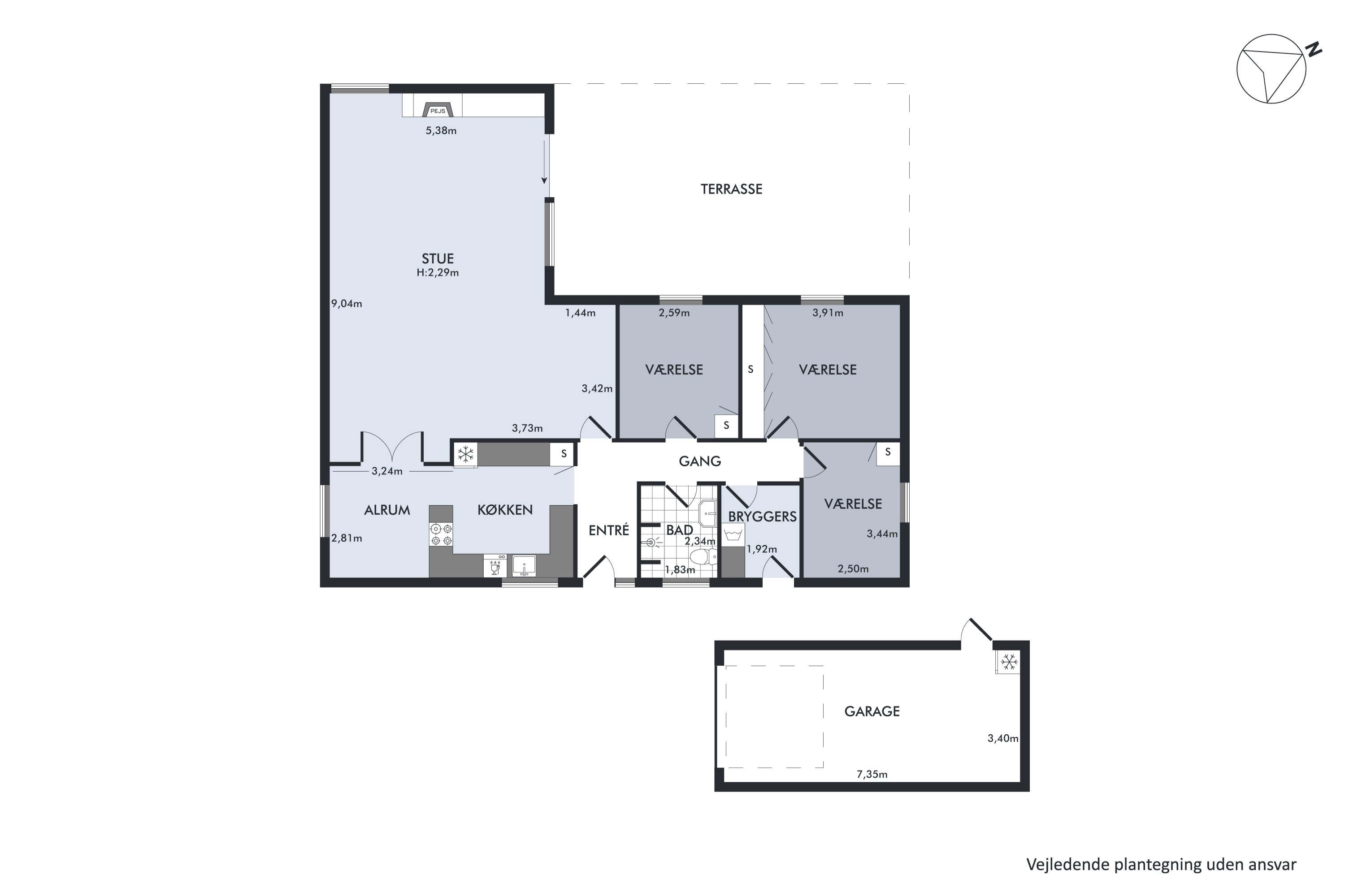 Plantegninger billede af Døckerslundsvej 174, 5000 Odense C