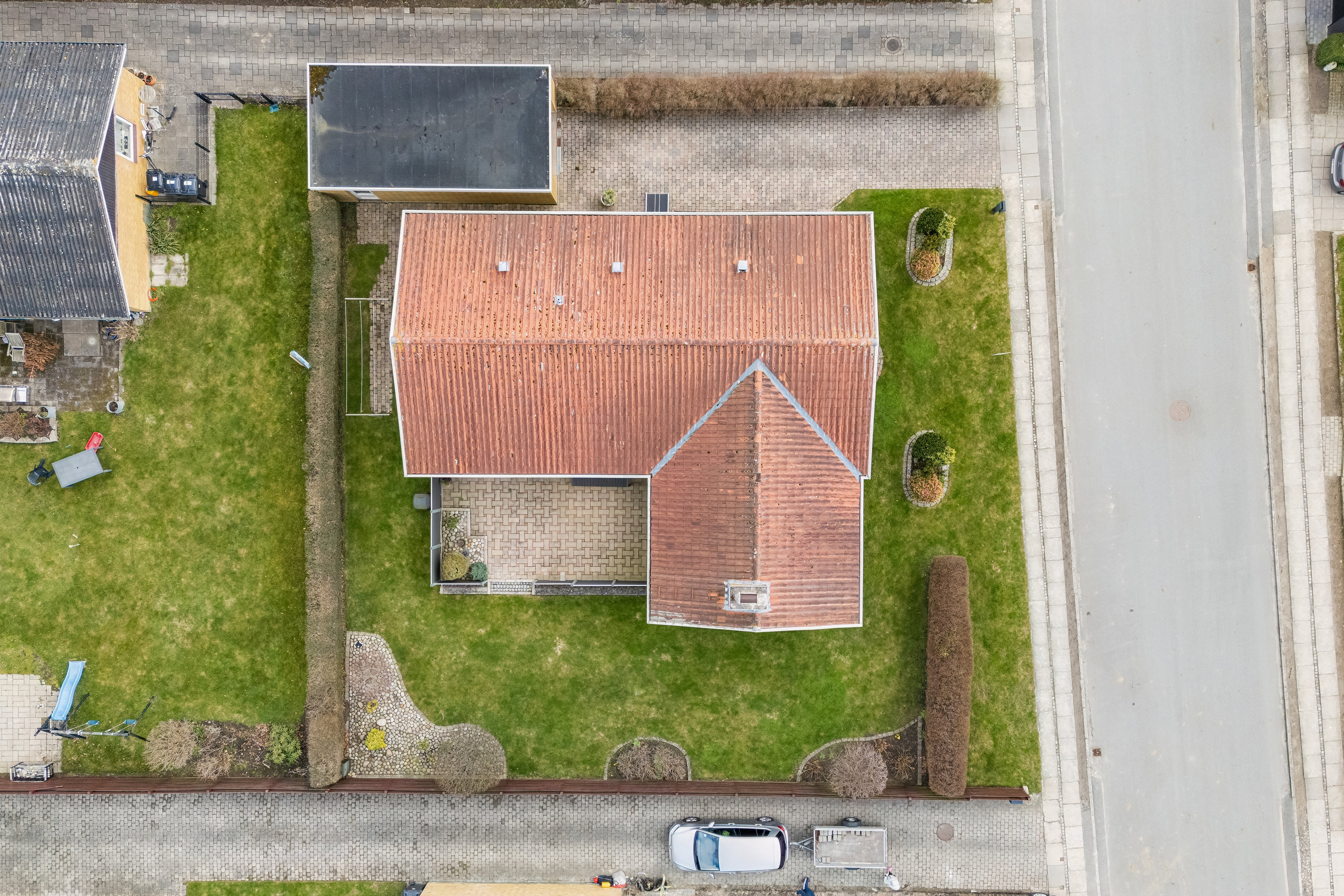 Fremhævet luftfoto billede i fuldskærmstilstand. Billede af Døckerslundsvej 174, 5000 Odense C