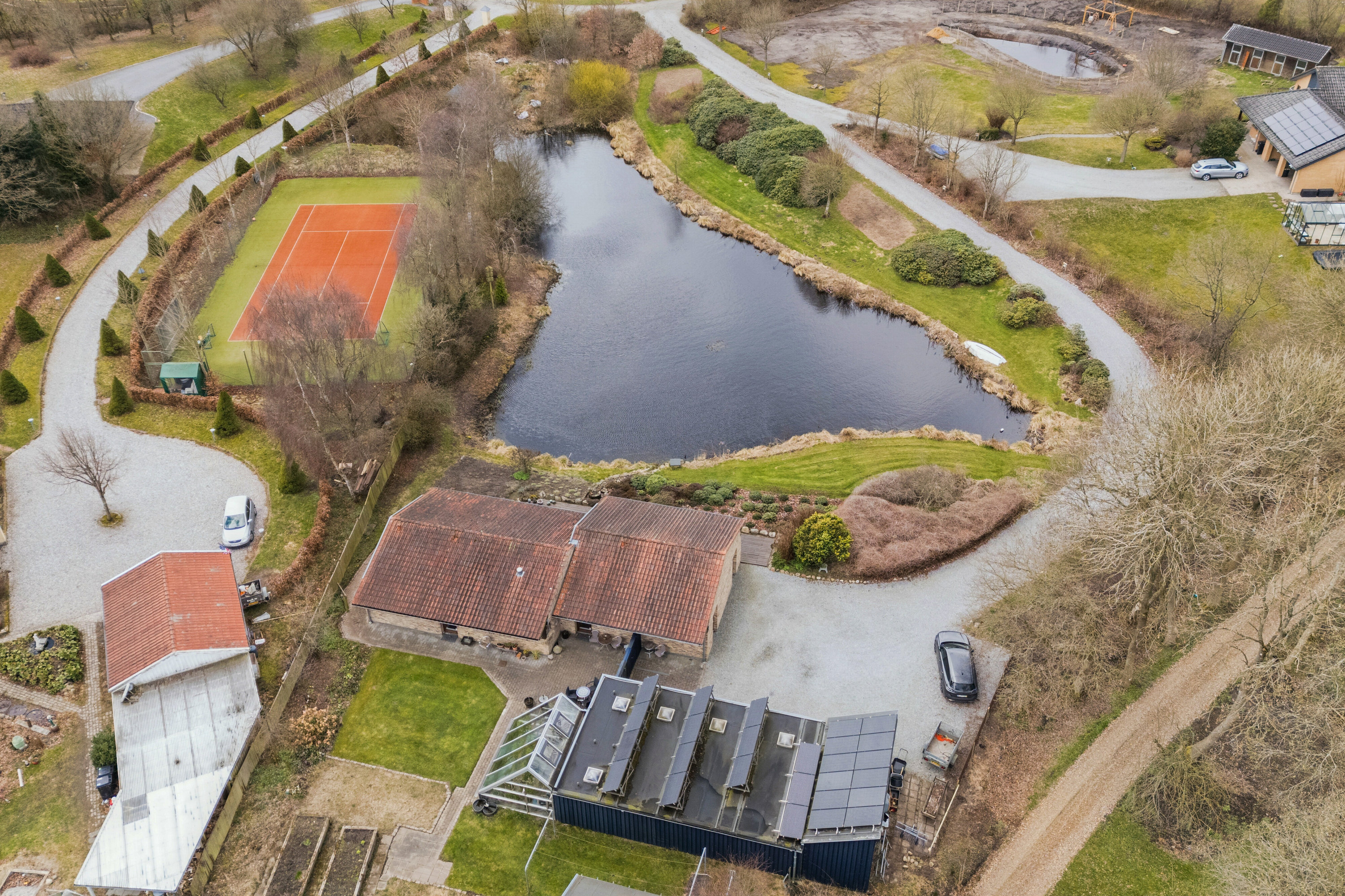 Fremhævet luftfoto billede i fuldskærmstilstand. Billede af Syrenhaven 20, 6040 Egtved