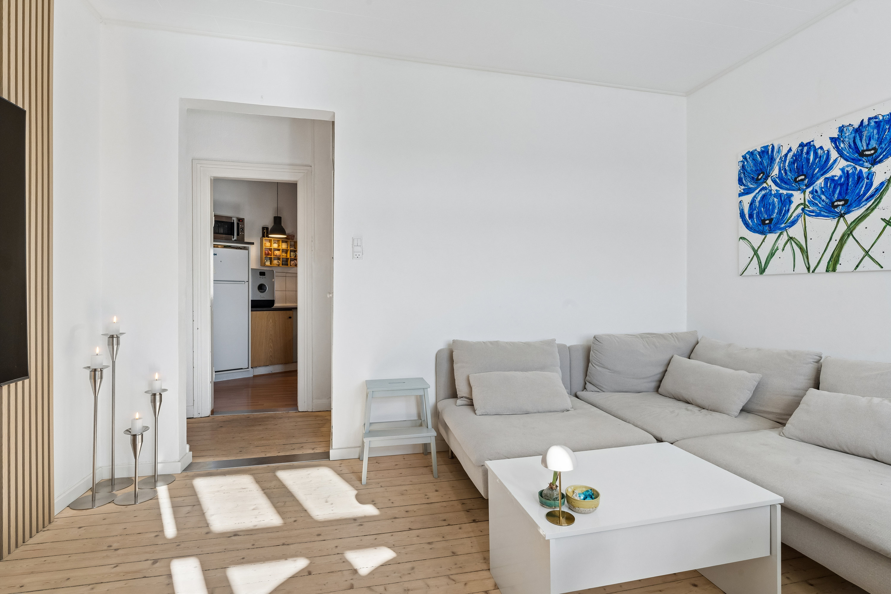 Fremhævet stue billede i fuldskærmstilstand. Billede af Sjællandsgade 91, 3. th., 9000 Aalborg