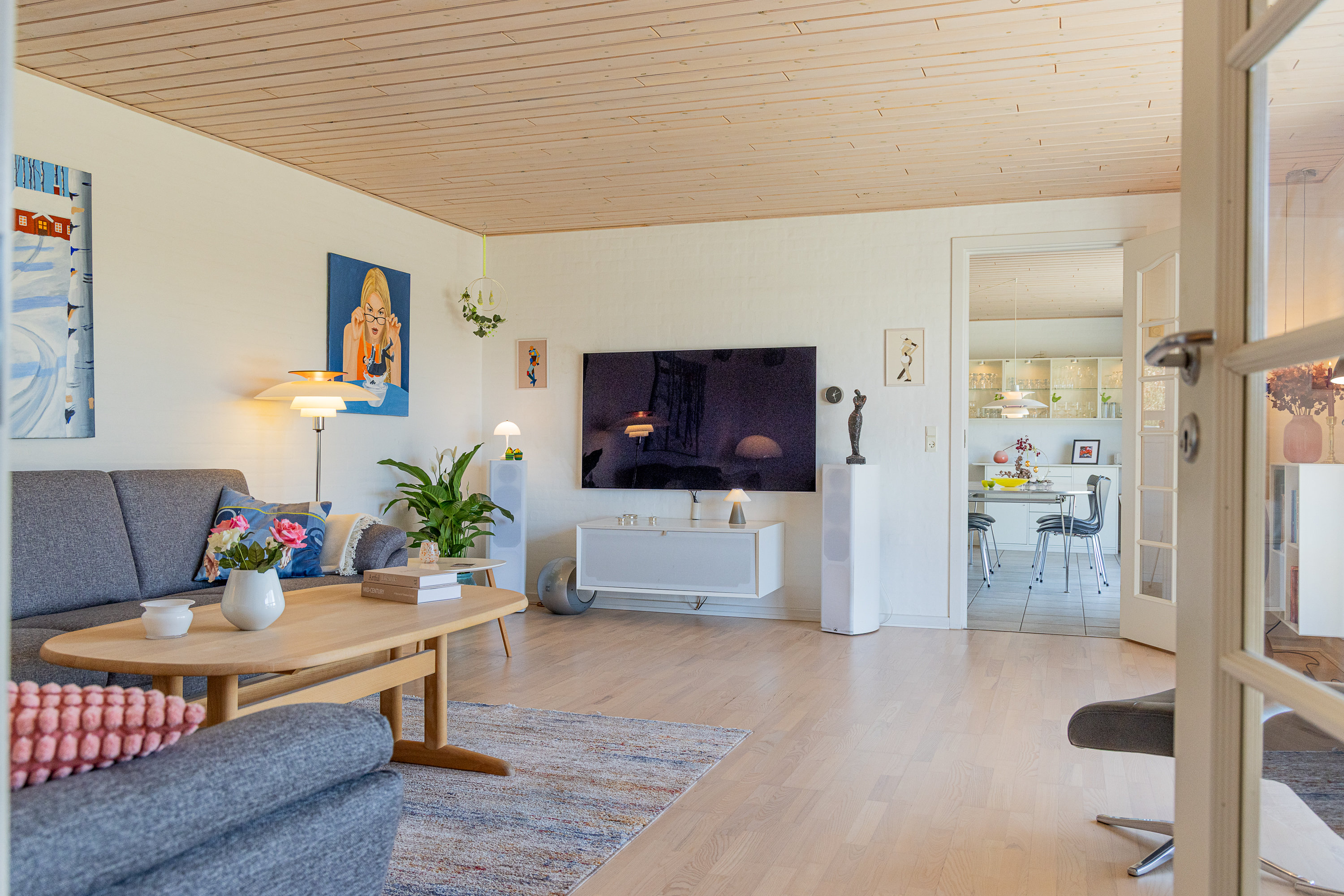 Fremhævet stue billede i fuldskærmstilstand. Billede af Møldrupvej 1C, Yding, 8752 Østbirk