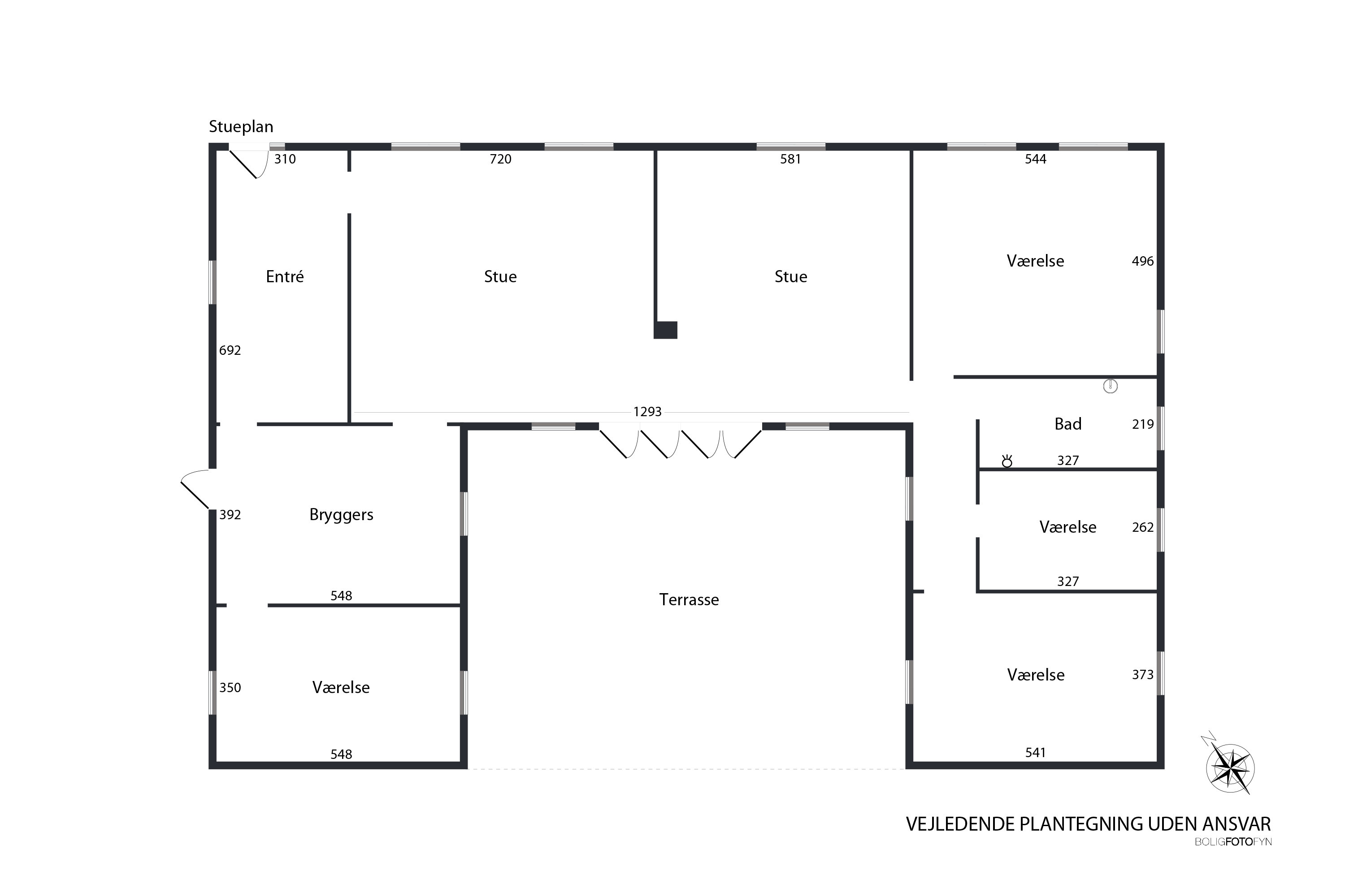 Plantegninger billede af Kystvejen 1A, Baaring Mark, 5466 Asperup